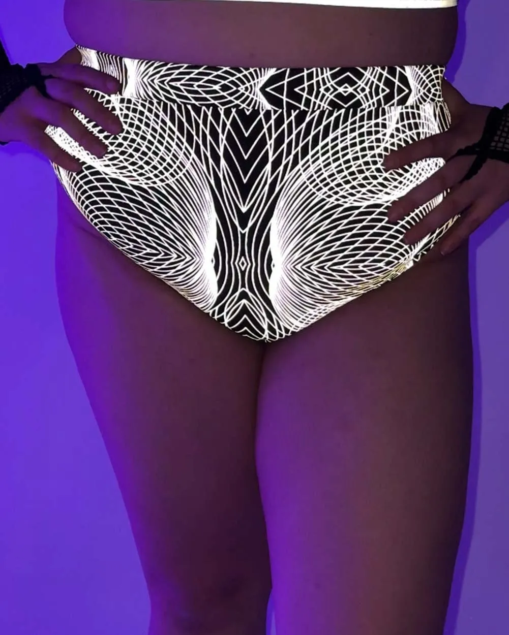 Flashbang Matrix Reflective Booty Shorts