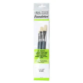 Foundation Oil Brush - Short Handle -3 Pack