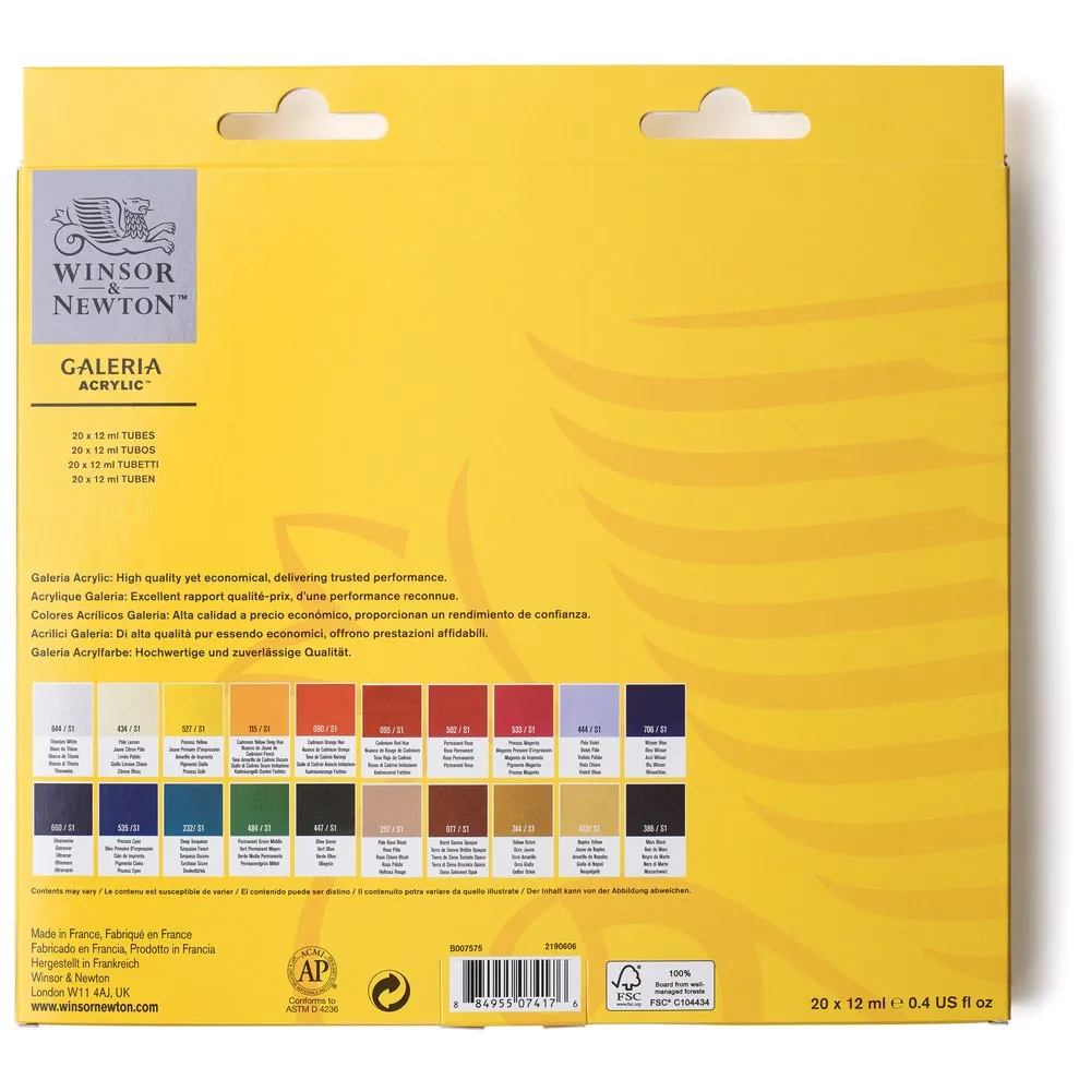 Galeria Acrylic Set 20x12ml