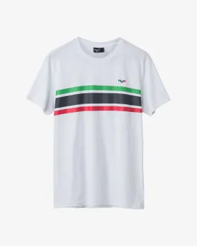 Gilleleje T-shirt - White/Green/Red/Navy