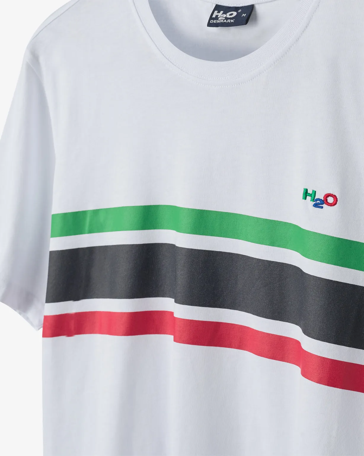 Gilleleje T-shirt - White/Green/Red/Navy