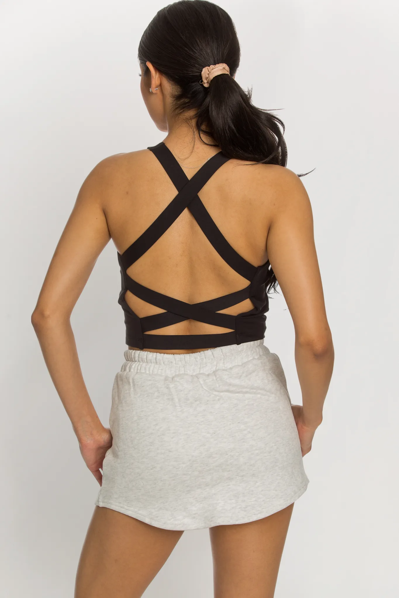 Gold Hinge Criss Cross Back Tank