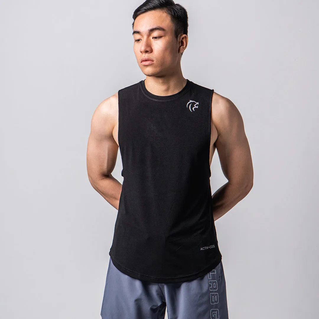 Gymlab Gym Tank Top with Gymlab Technology Korea - Silver logo