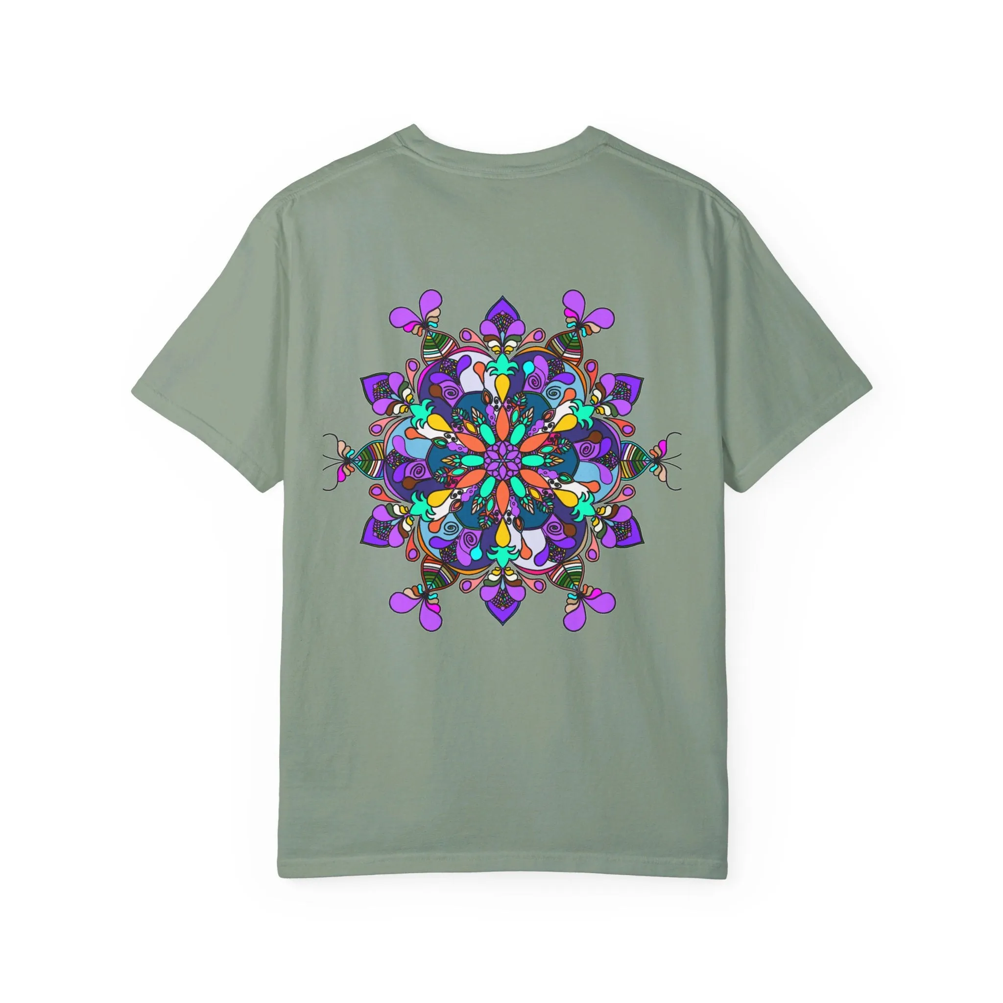 Hand-Drawn Mandala T-Shirt - 100% Ring-Spun Cotton