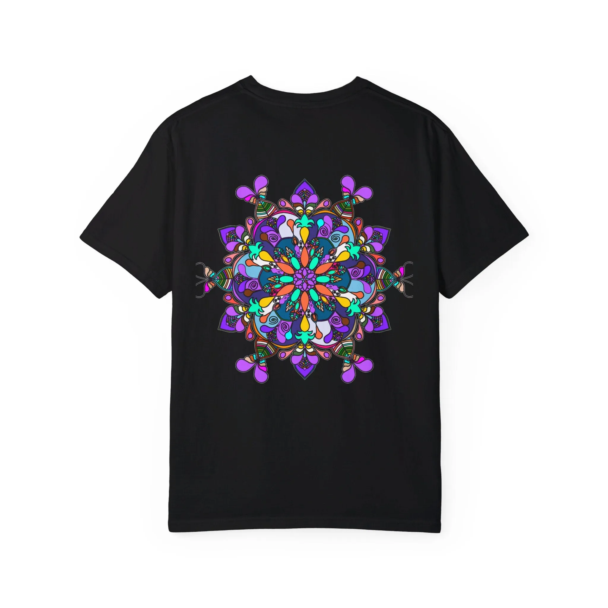 Hand-Drawn Mandala T-Shirt - 100% Ring-Spun Cotton