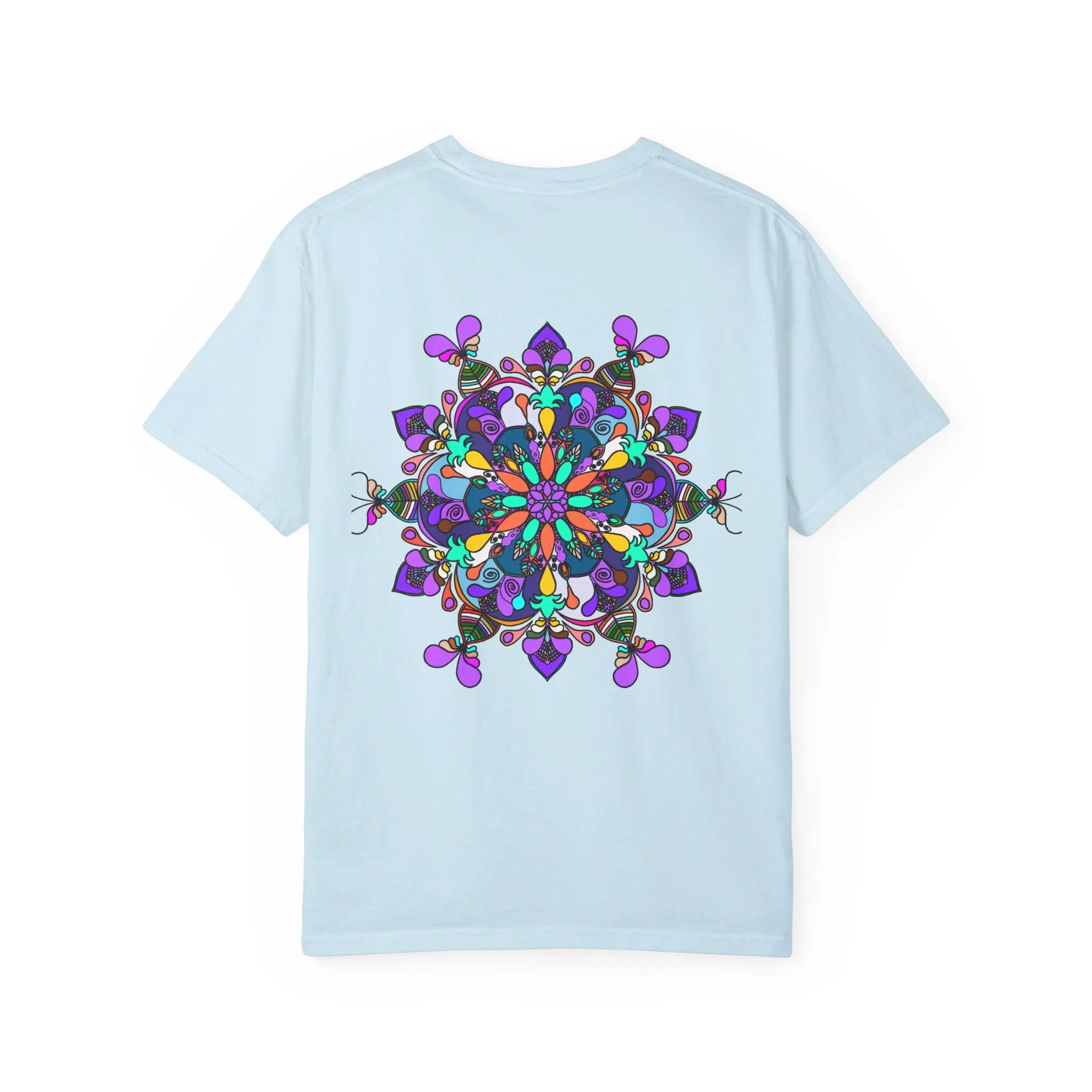 Hand-Drawn Mandala T-Shirt - 100% Ring-Spun Cotton