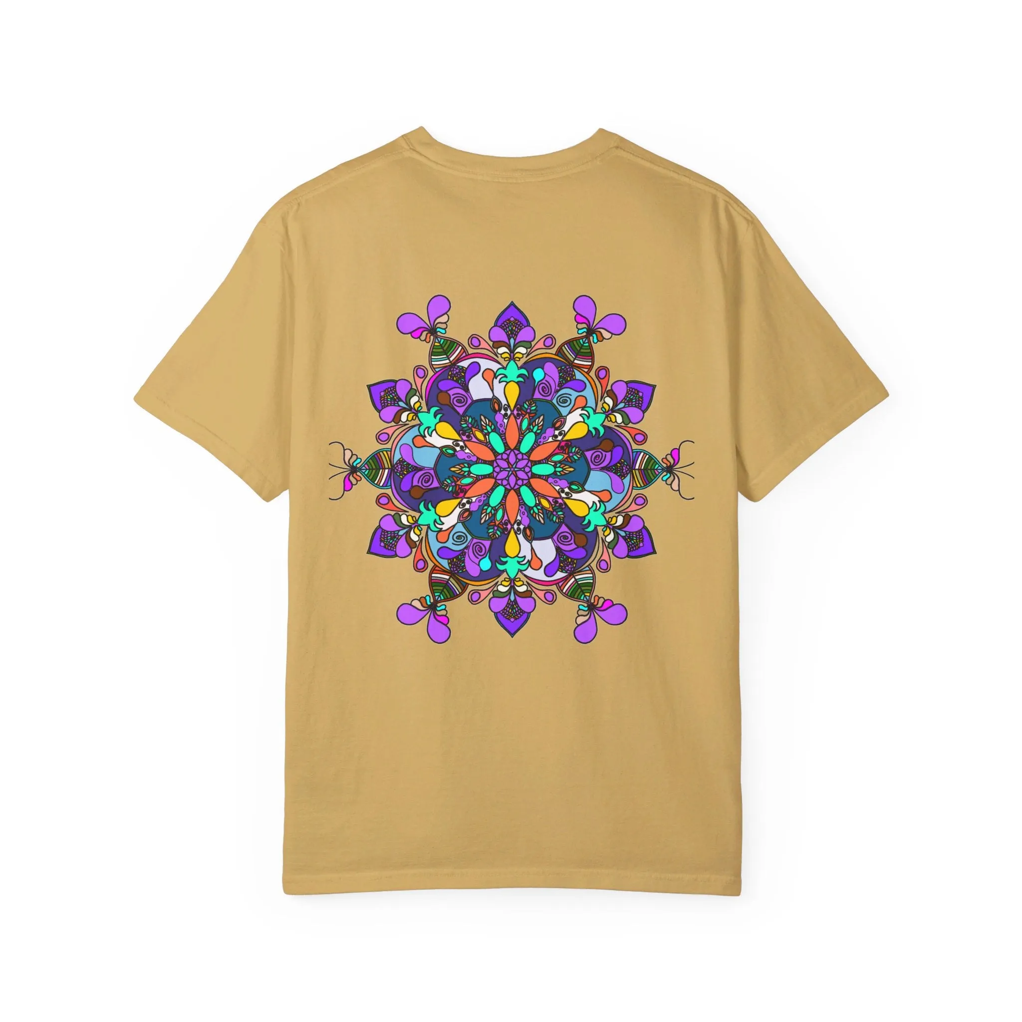 Hand-Drawn Mandala T-Shirt - 100% Ring-Spun Cotton