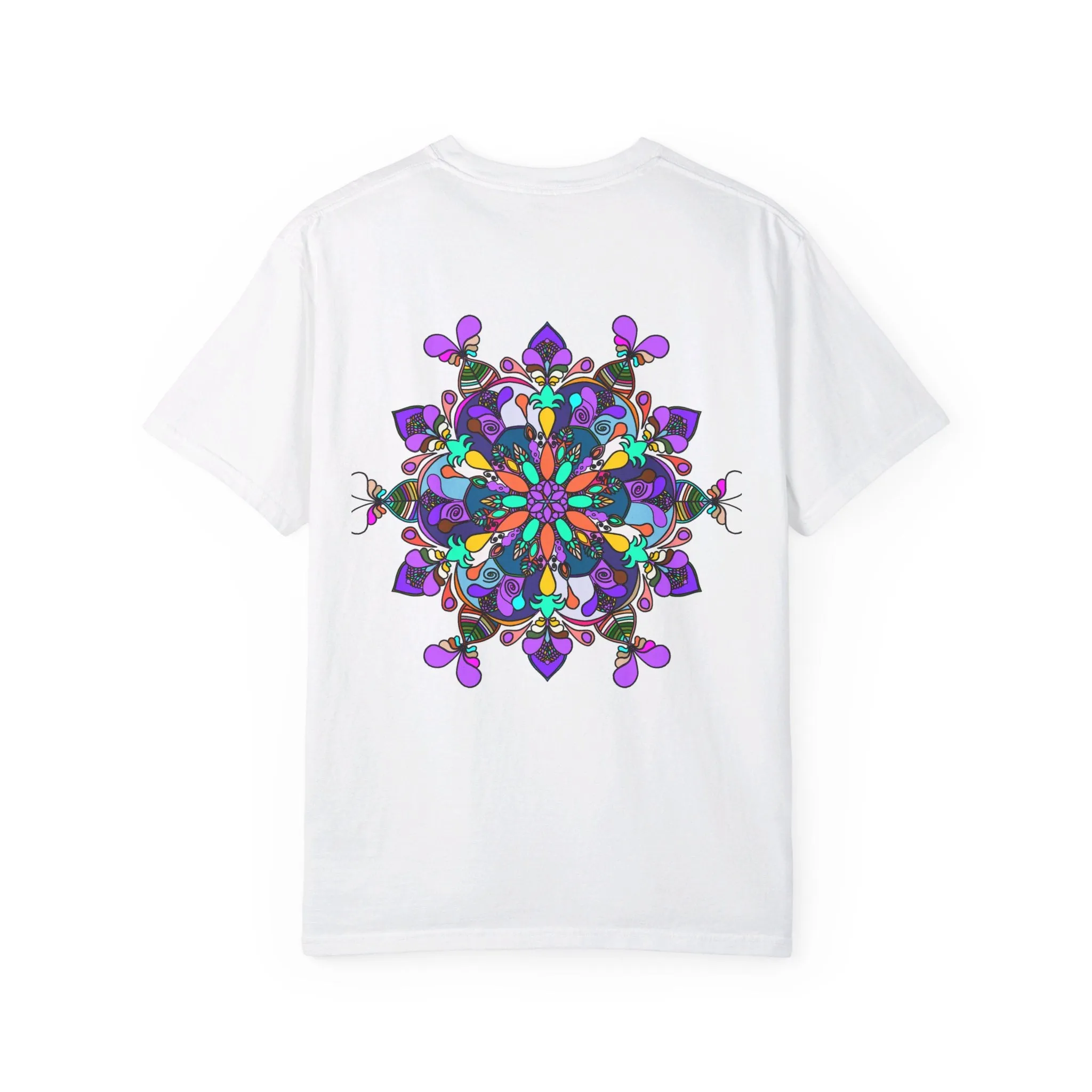 Hand-Drawn Mandala T-Shirt - 100% Ring-Spun Cotton