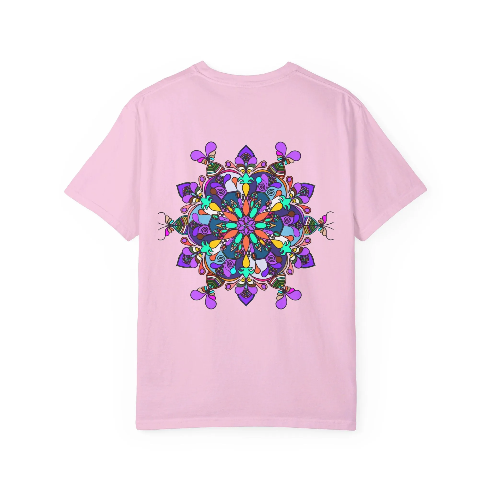 Hand-Drawn Mandala T-Shirt - 100% Ring-Spun Cotton