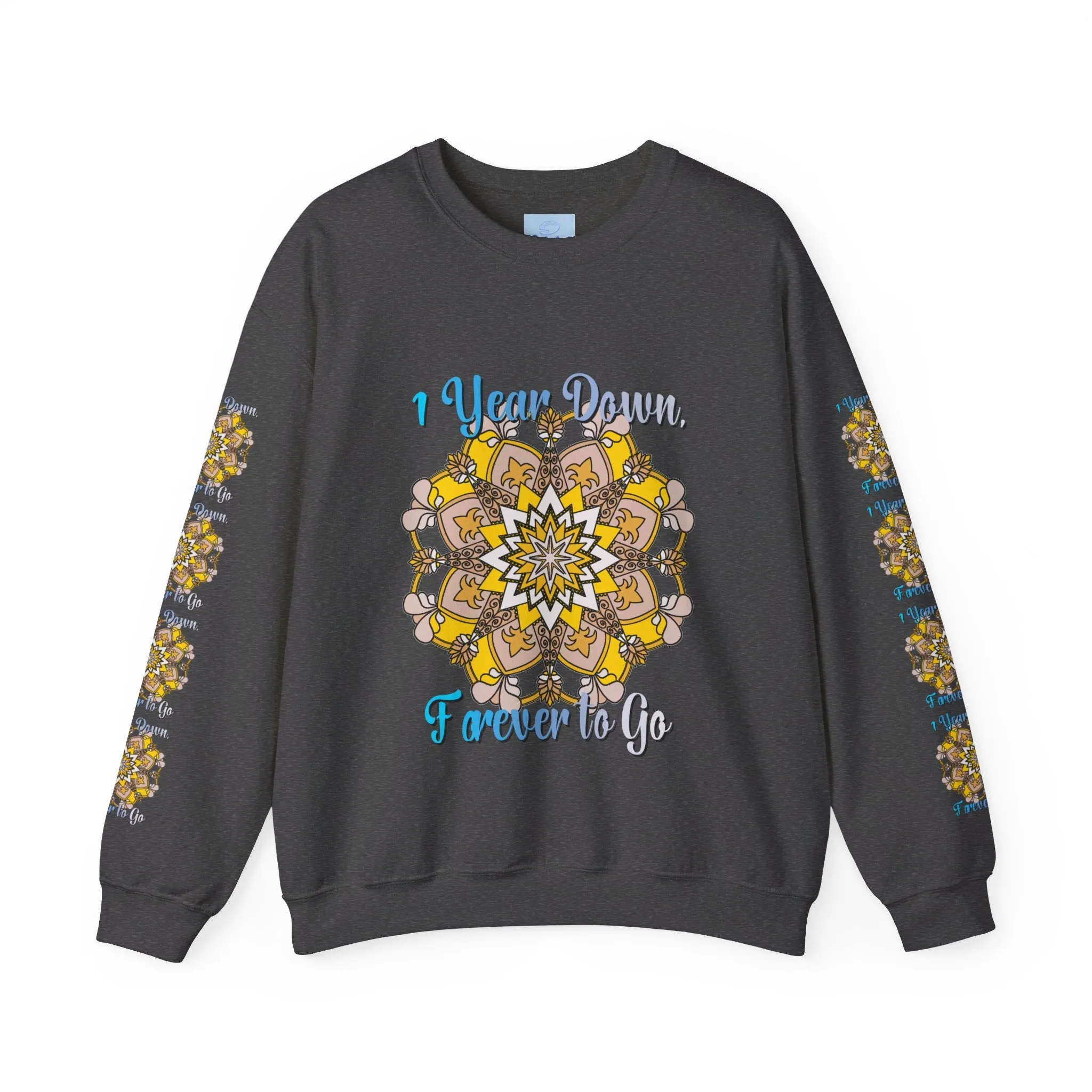 Handmade Mandala Design Sweatshirt for 1st Anniversary