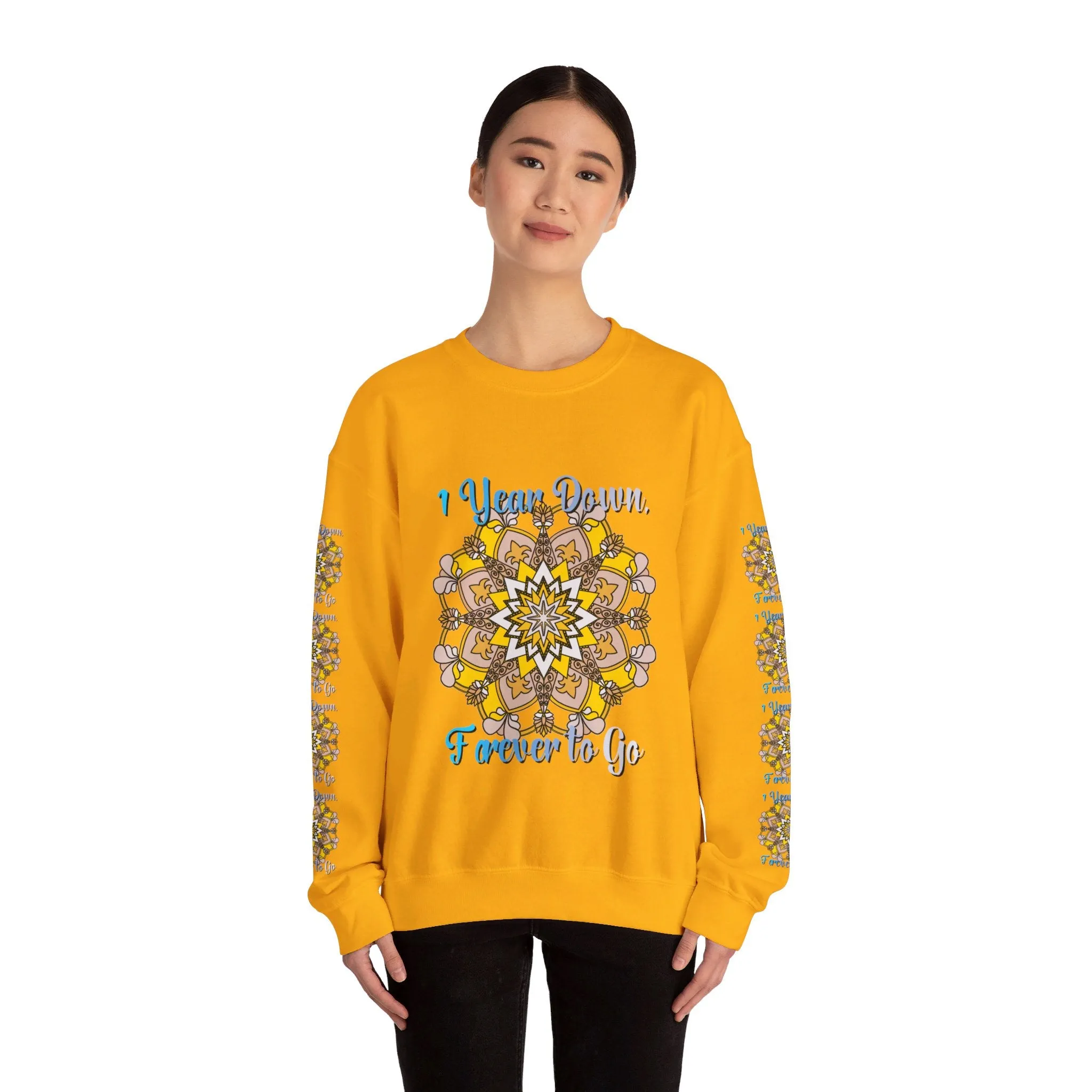 Handmade Mandala Design Sweatshirt for 1st Anniversary