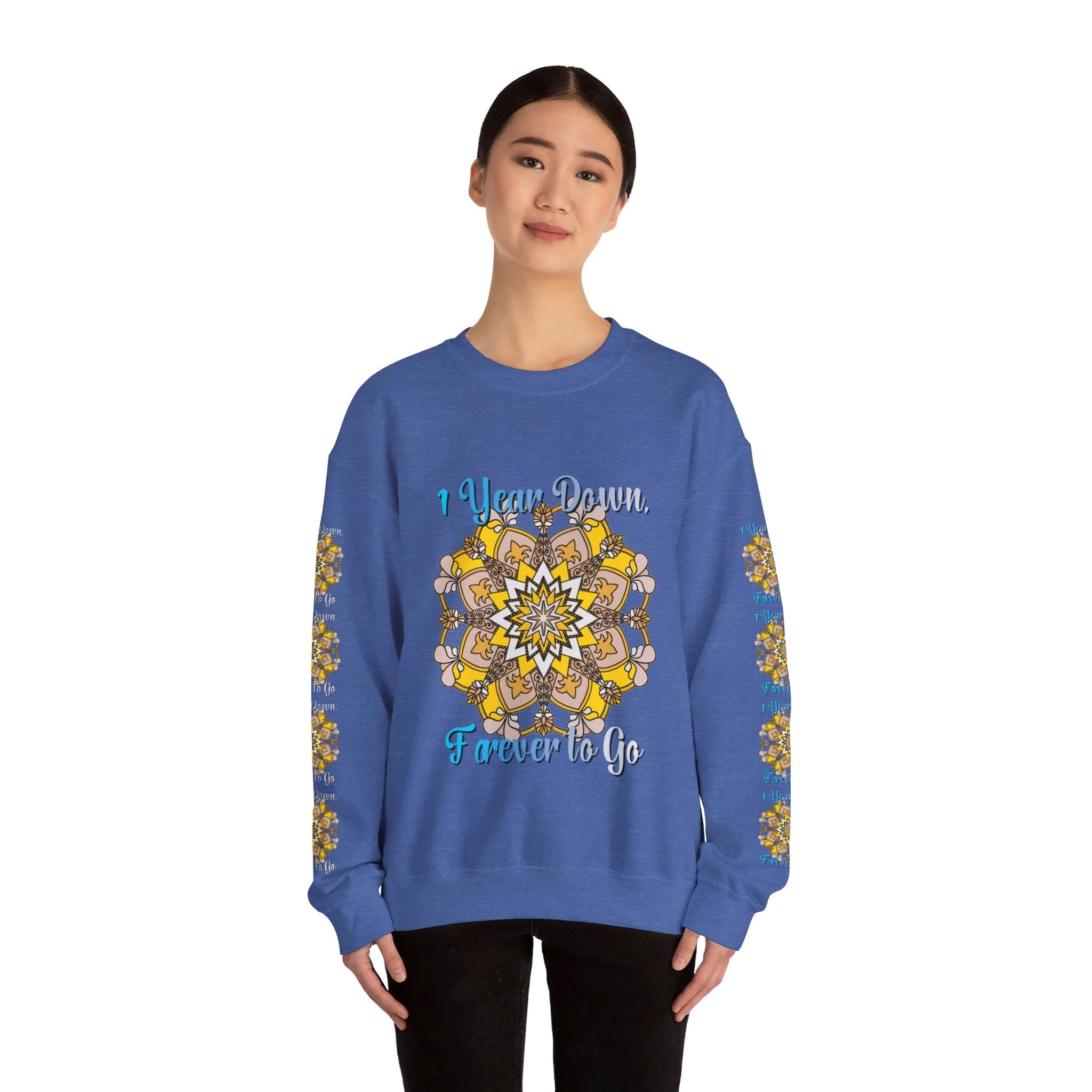 Handmade Mandala Design Sweatshirt for 1st Anniversary