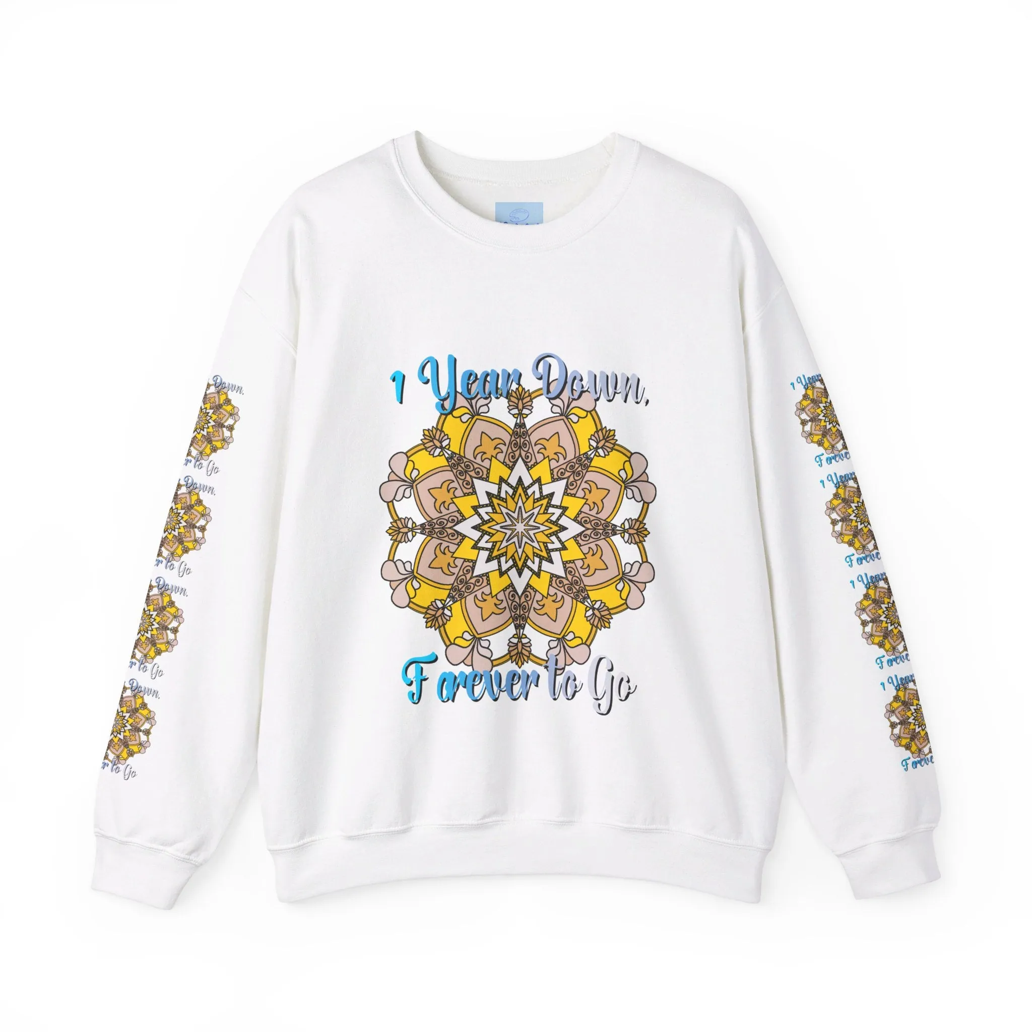 Handmade Mandala Design Sweatshirt for 1st Anniversary