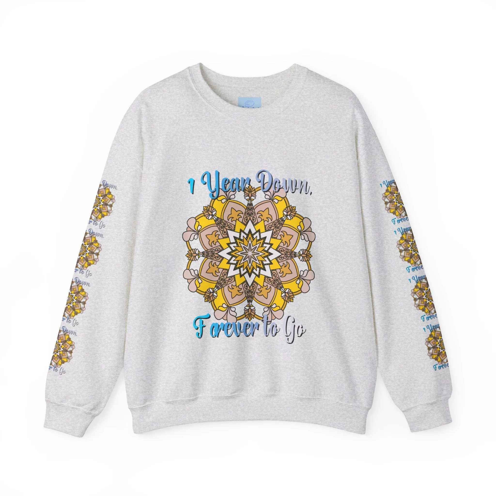 Handmade Mandala Design Sweatshirt for 1st Anniversary