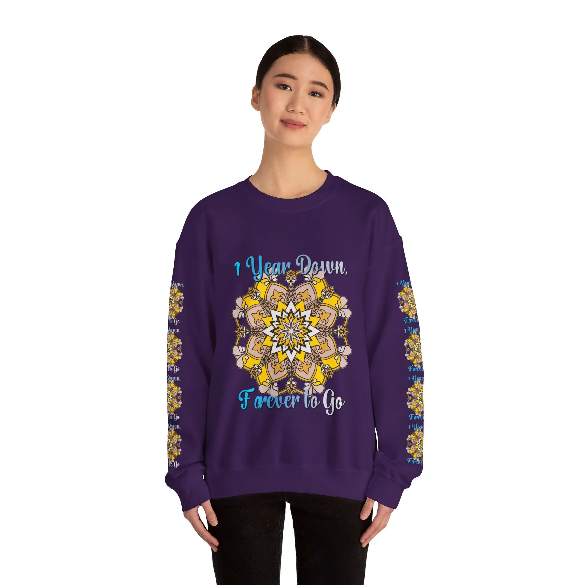 Handmade Mandala Design Sweatshirt for 1st Anniversary