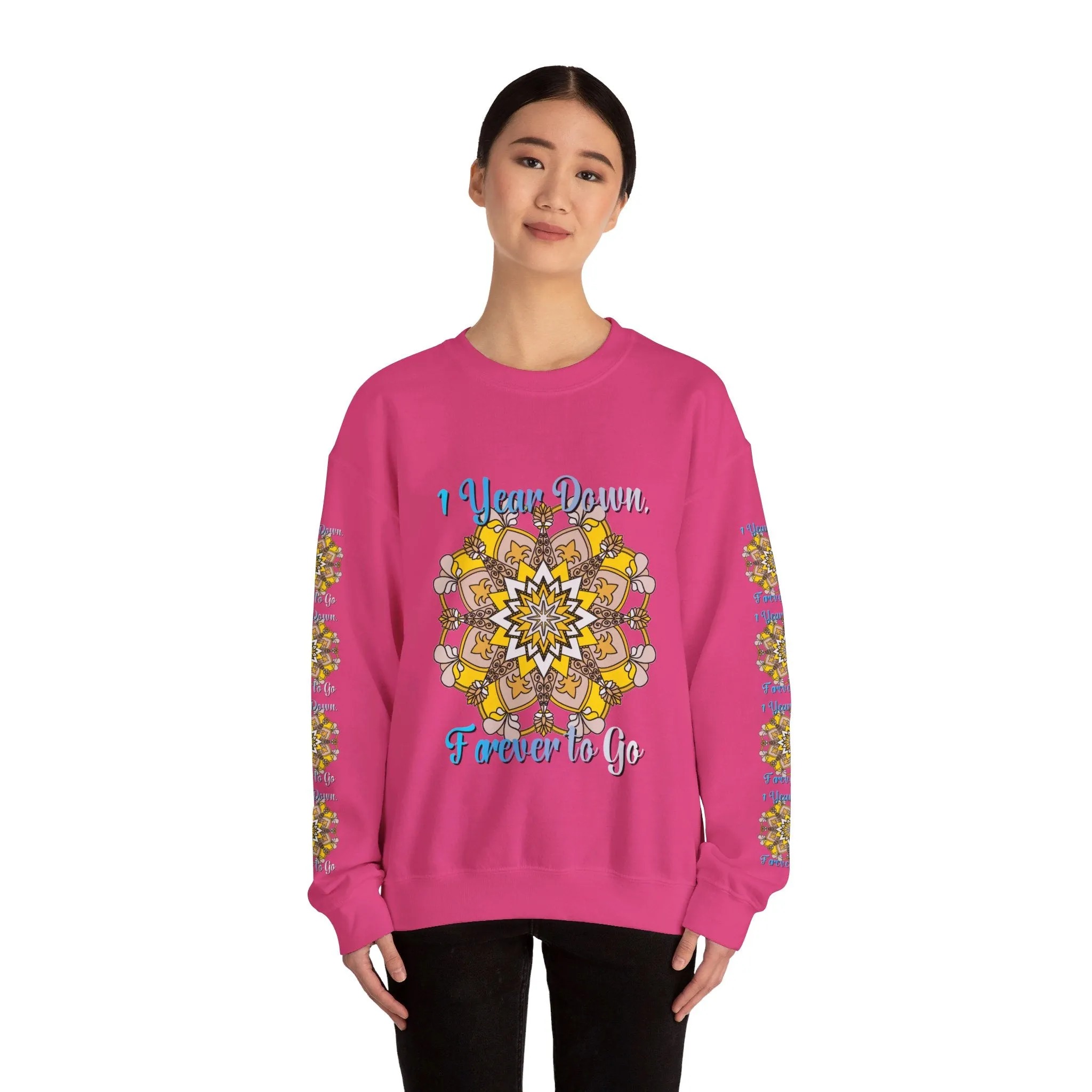 Handmade Mandala Design Sweatshirt for 1st Anniversary