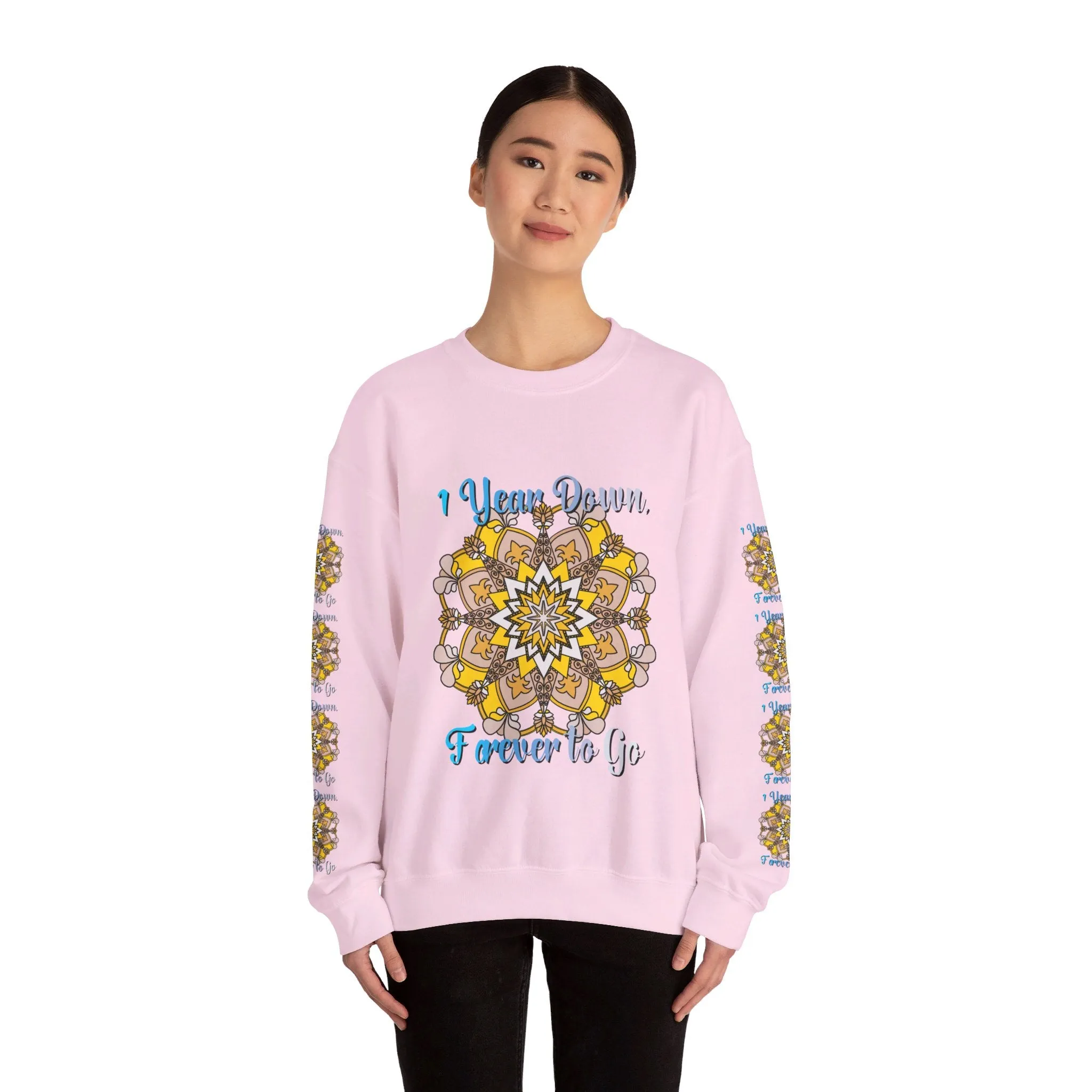 Handmade Mandala Design Sweatshirt for 1st Anniversary