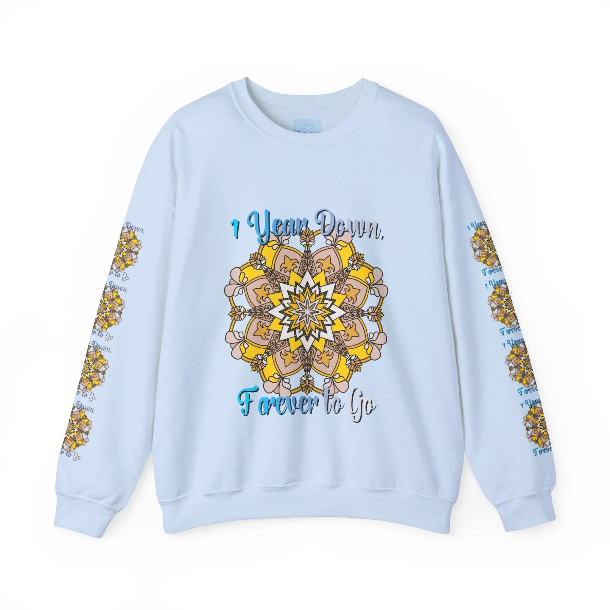 Handmade Mandala Design Sweatshirt for 1st Anniversary