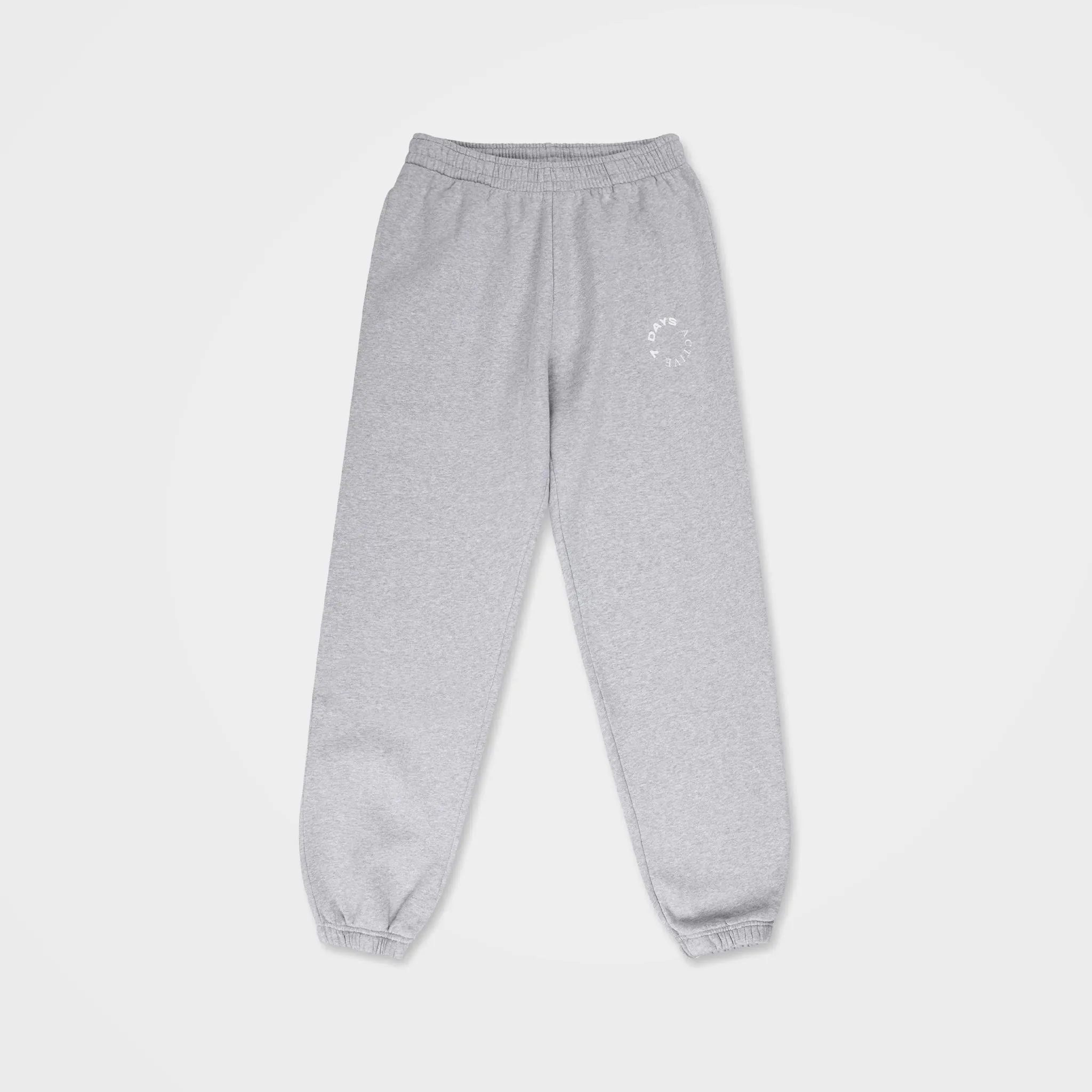 Heather Grey Organic Cotton Sweatpants by 7Days Active