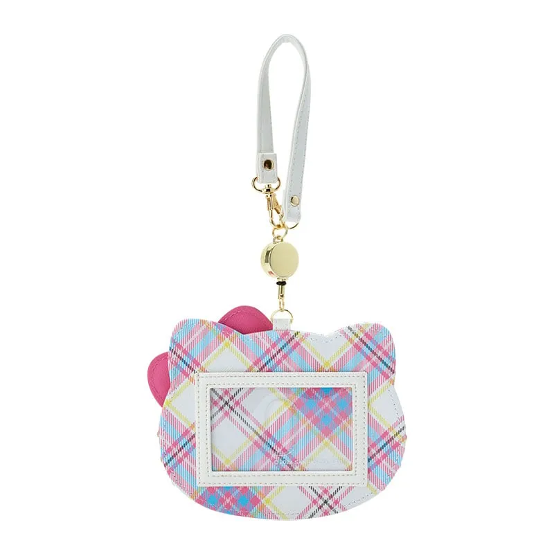 Hello Kitty Card Case with Key Reel (Hello Kitty Dress Tartan Series)