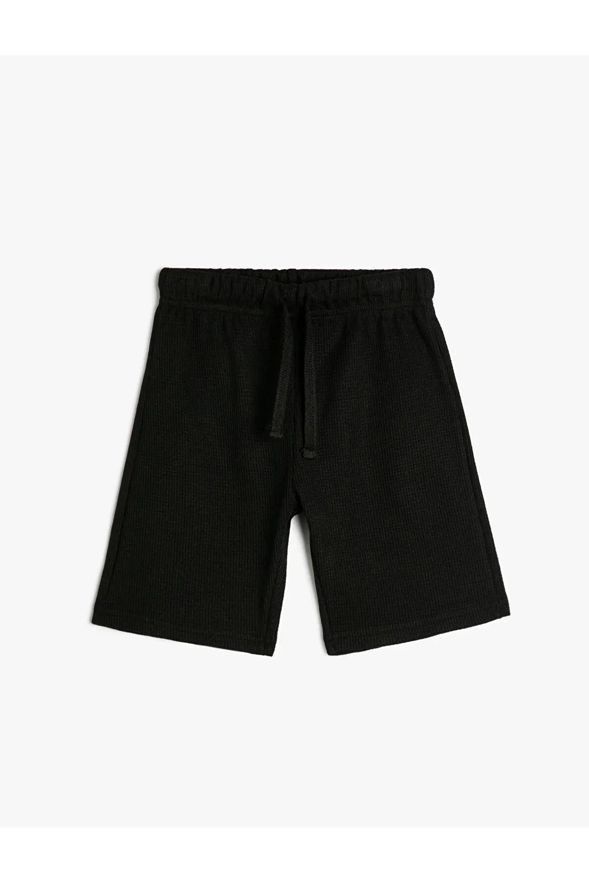 Koton Boy's Basic Tie Waist Cotton Blend Shorts