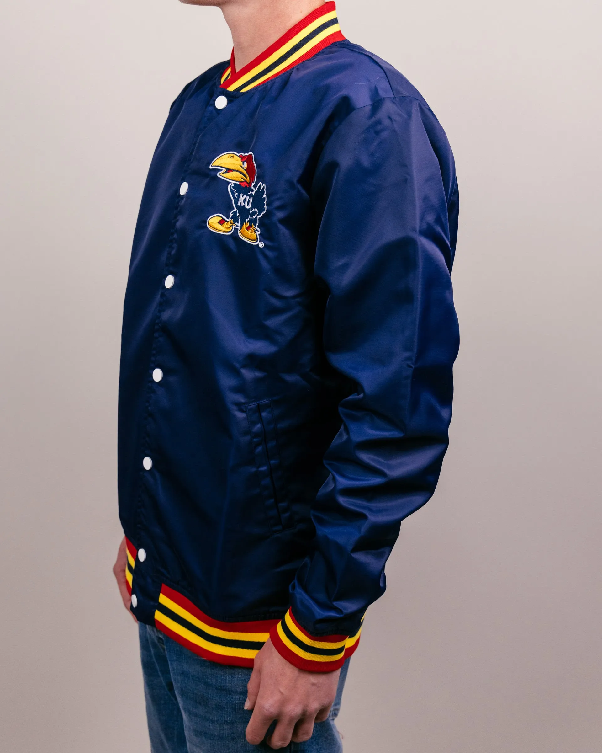 KU Warhawk Navy Varsity Jacket