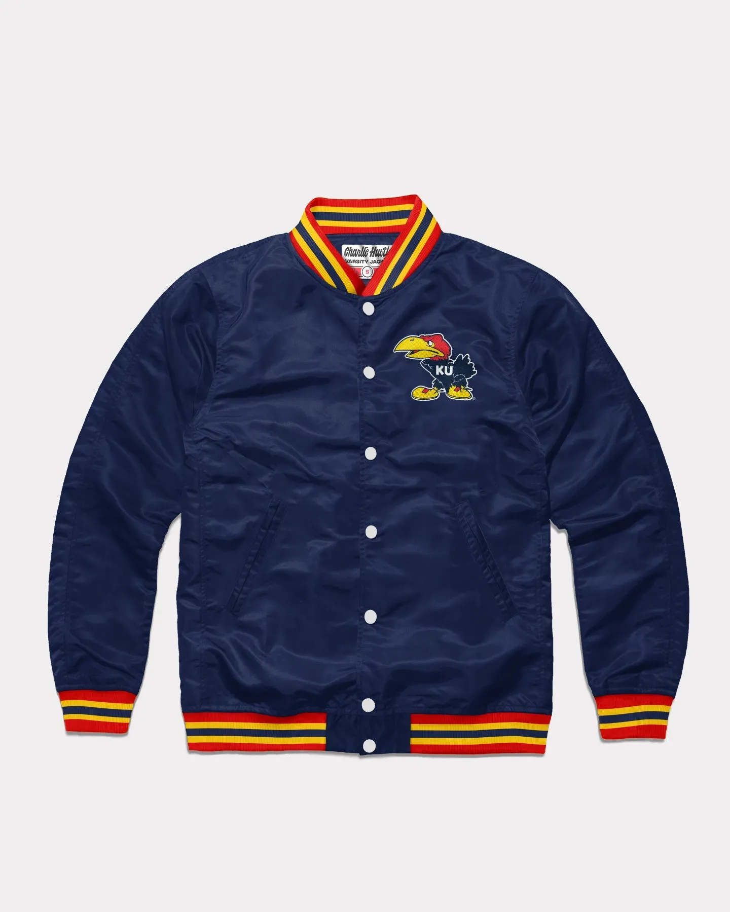 KU Warhawk Navy Varsity Jacket