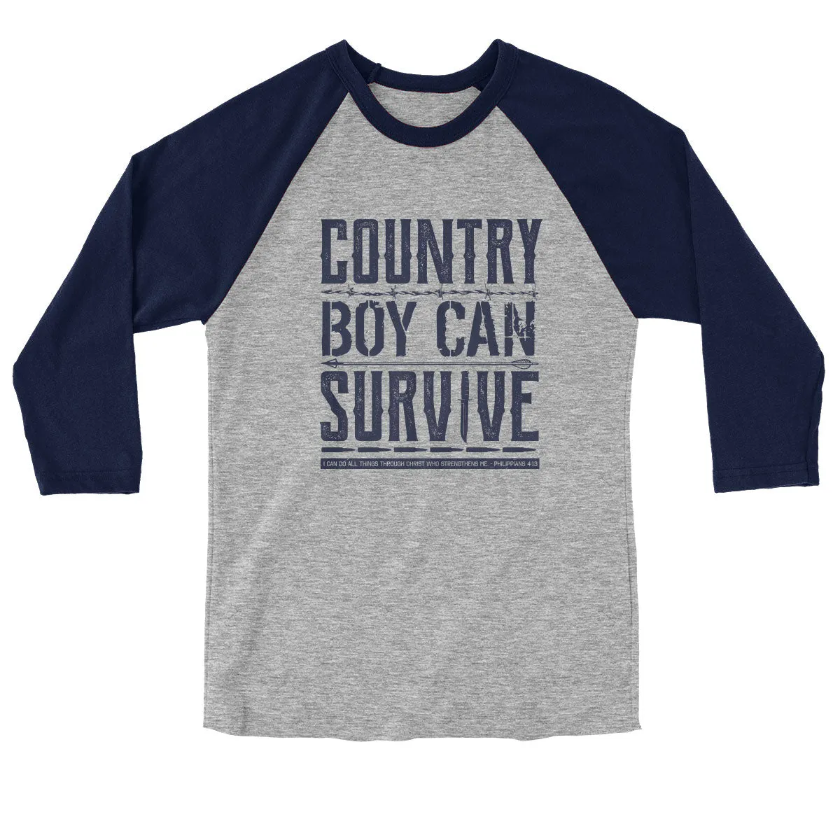 Light Source Mens Raglan T-Shirt Country Boy