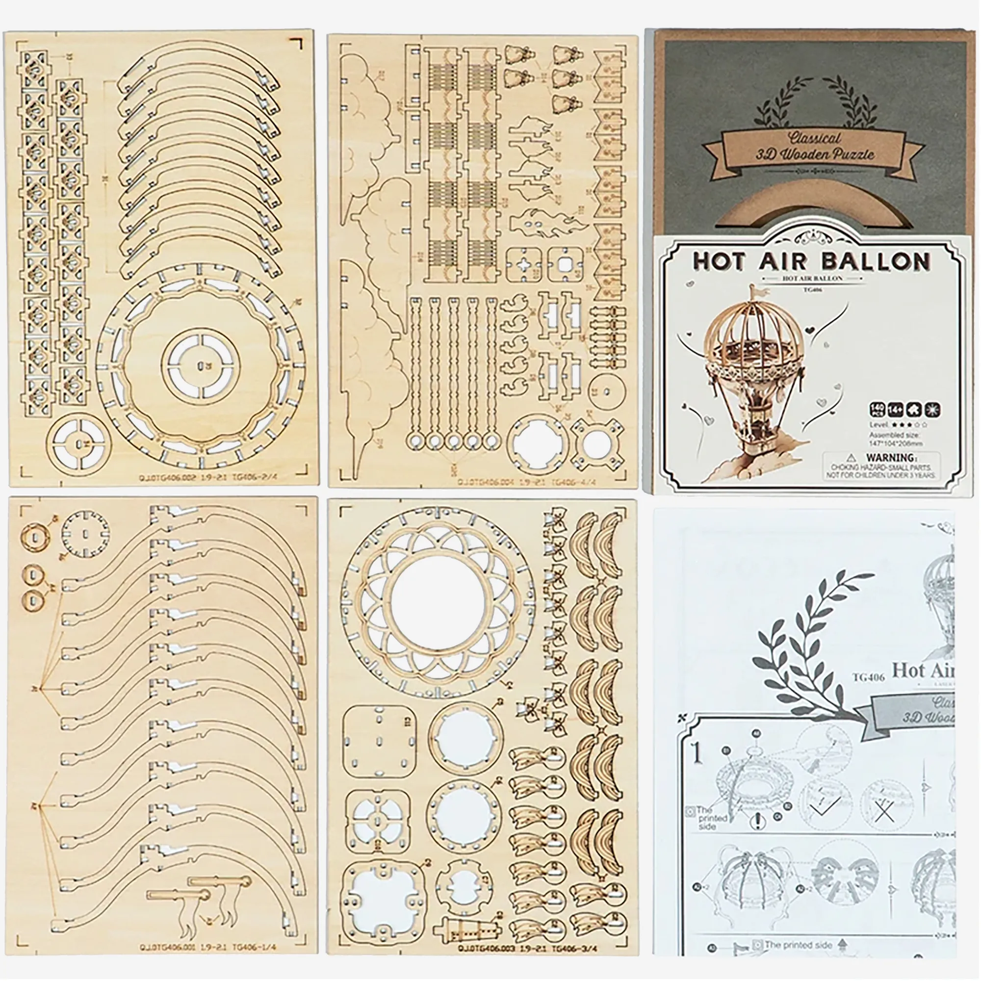 Magical Wooden 3D Puzzle Sets