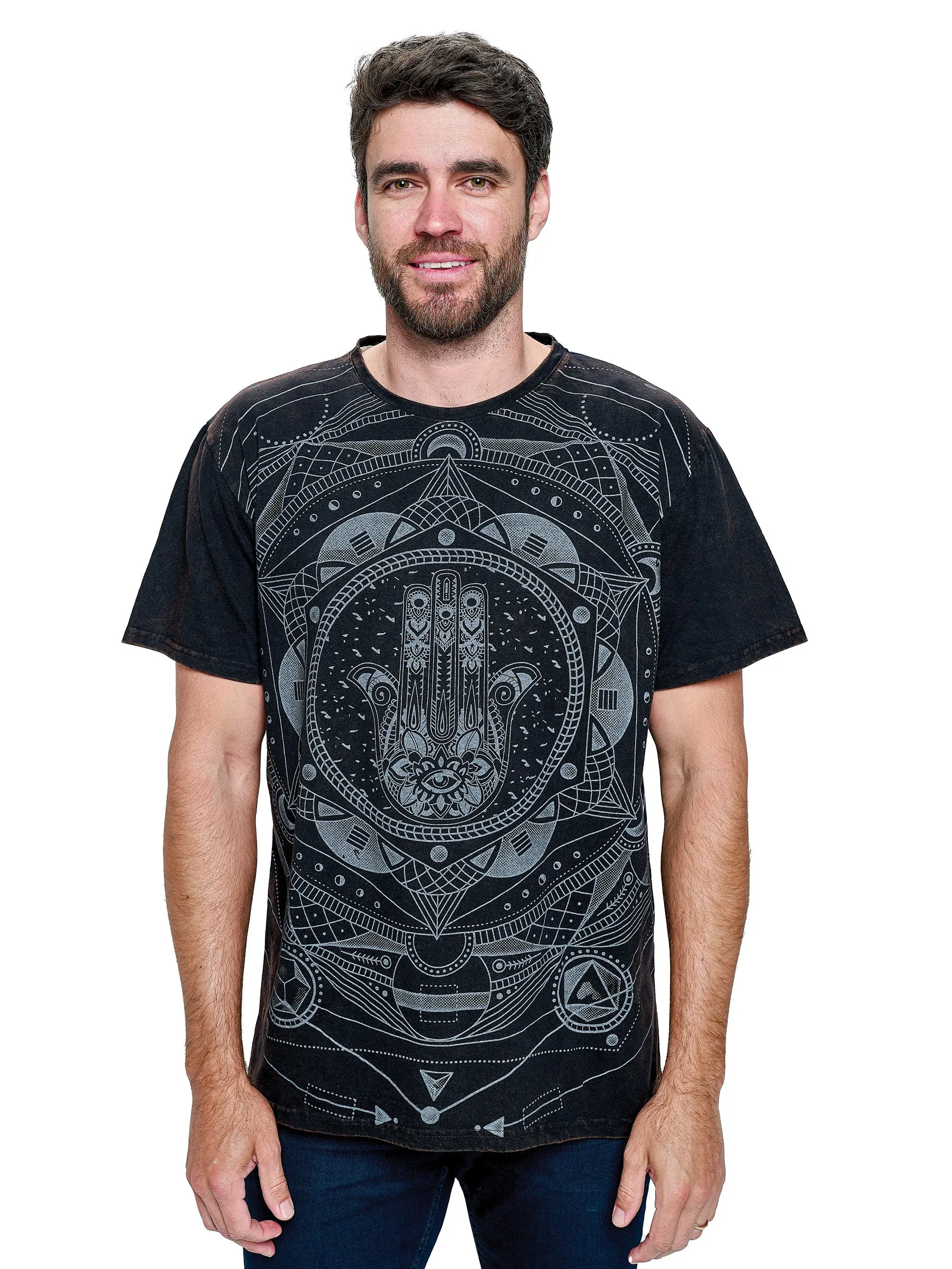 Men's T-Shirt Sacred Geometry Hamsa