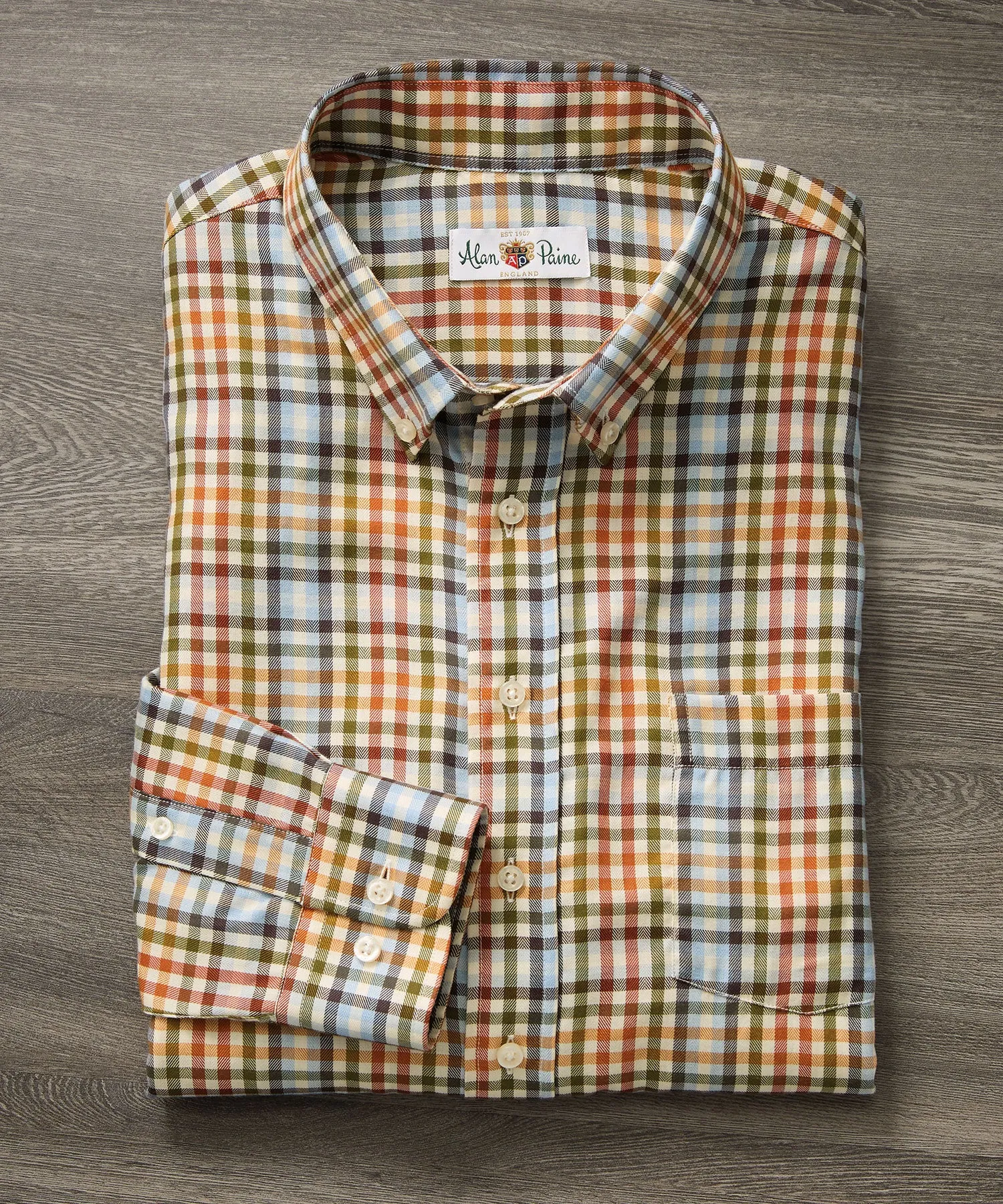 Mirfield Tattersall Check Long-Sleeve Sport Shirt