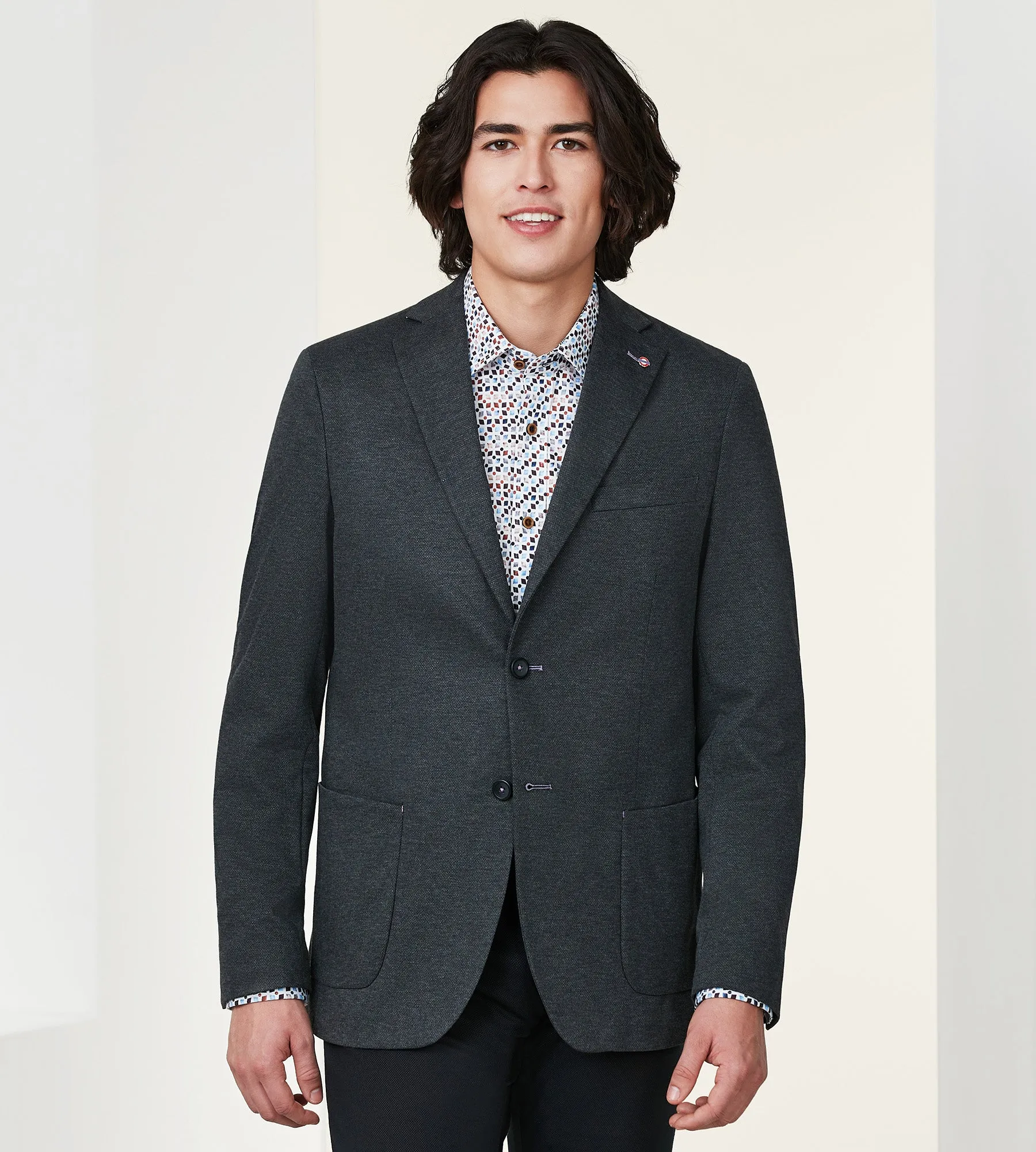 Modern Fit Knit Sport Jacket