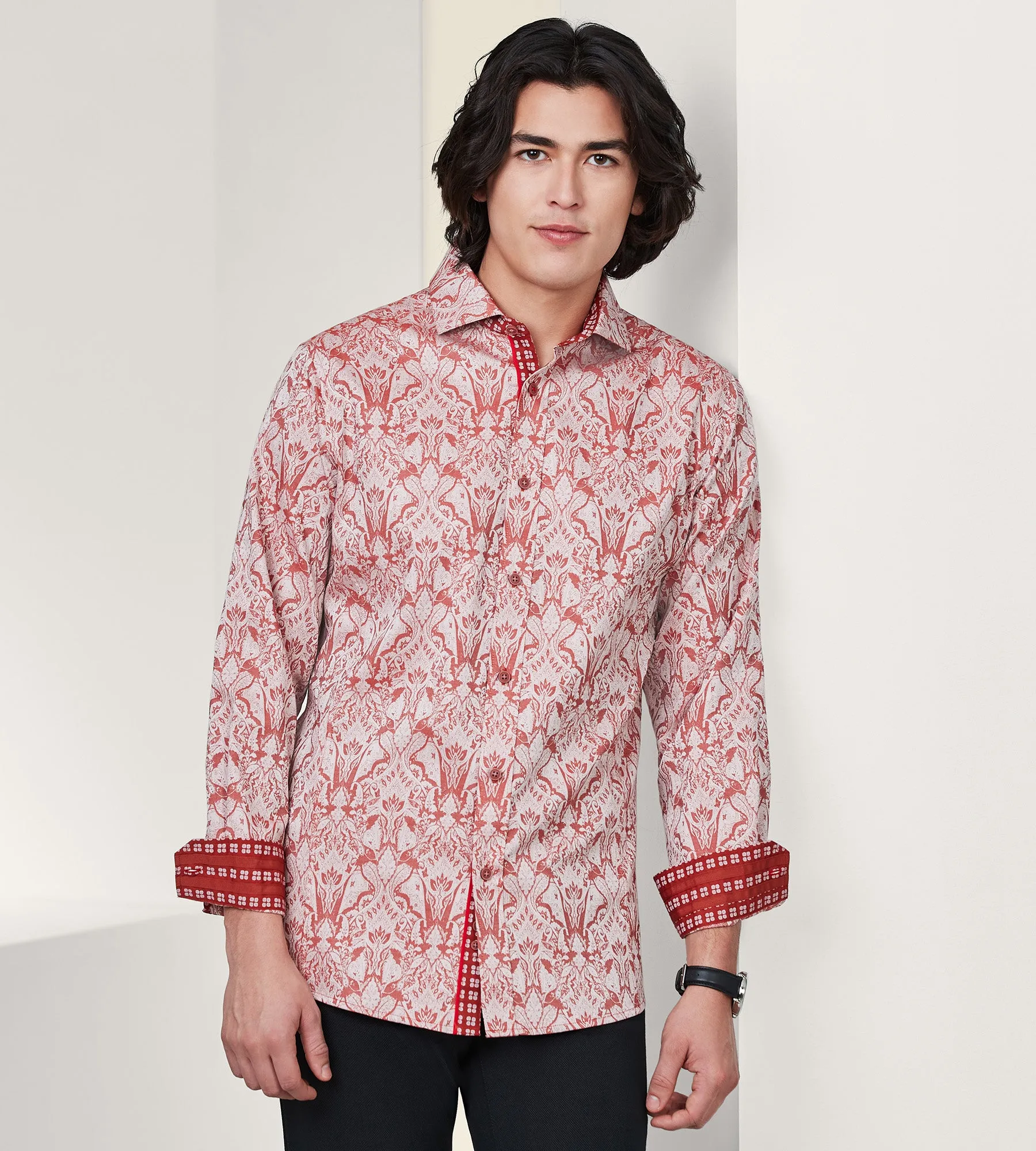 Modern Fit Long Sleeve Sport Shirt