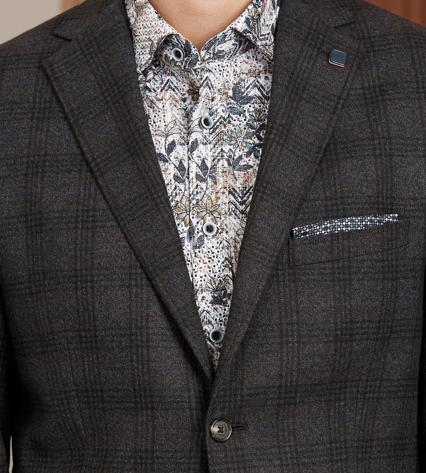 Modern Fit Woven Plaid Sport Jacket