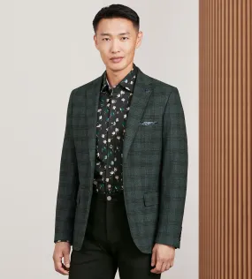 Modern Fit Woven Plaid Sport Jacket