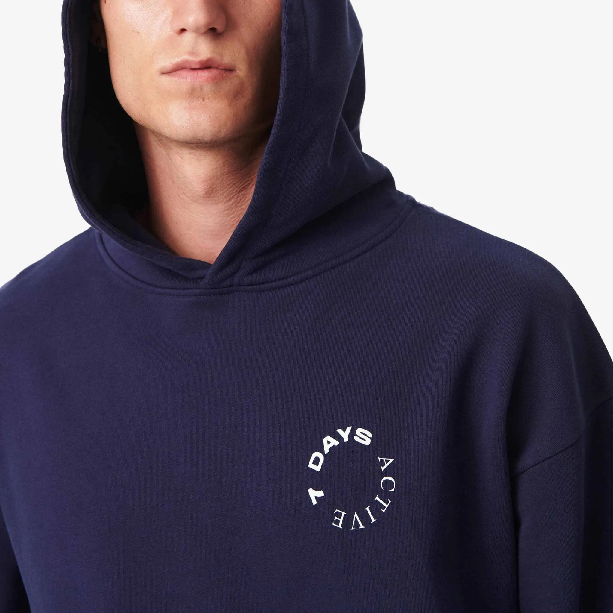 Navy Organic Cotton Hoodie by 7Days Active