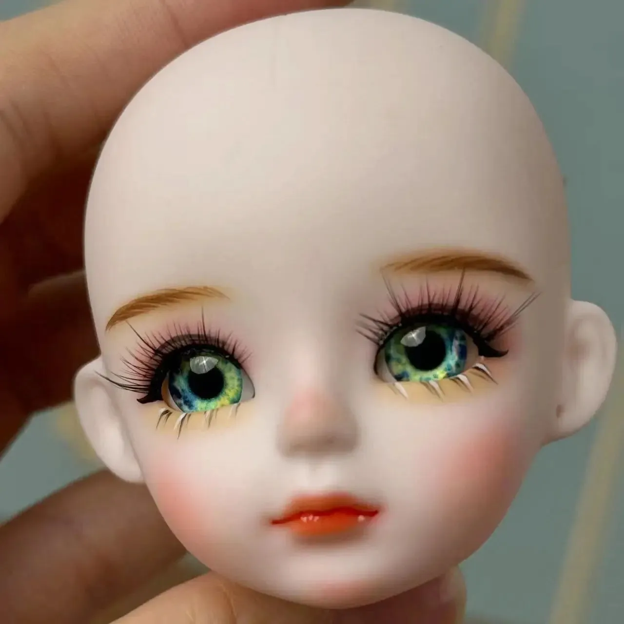 New Cute 30cm Doll Head 1/6 BJD Doll DIY Practice Makeup Whole Doll | Toy Gift for Children and Girls | Open Head Can Change Eyes