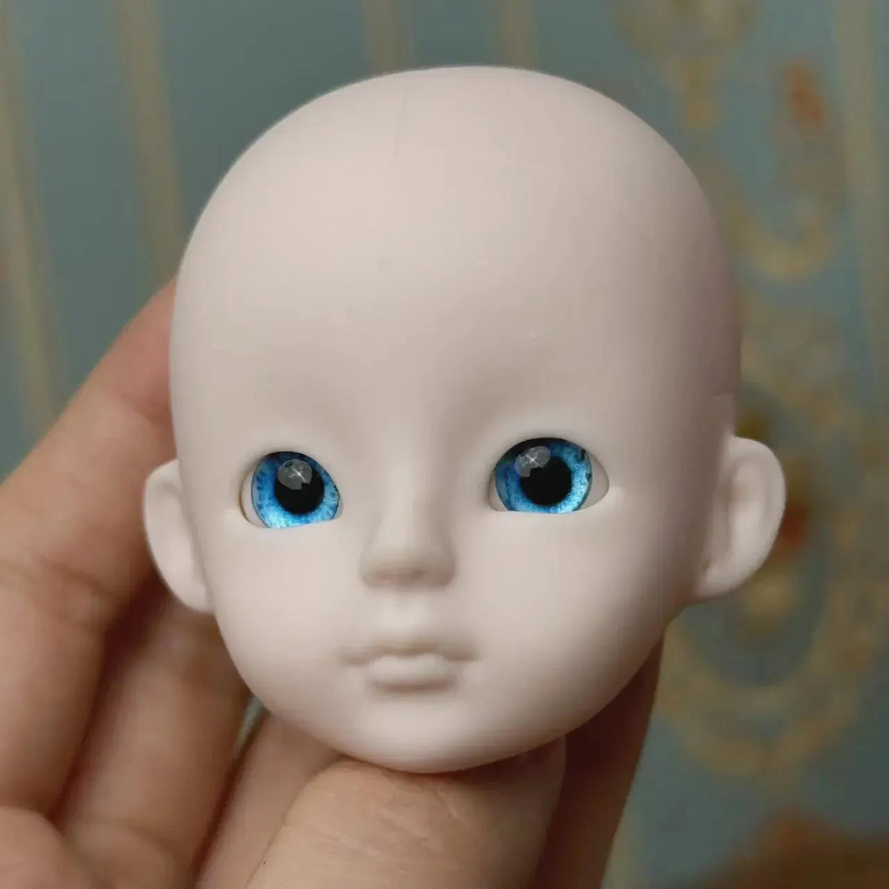 New Cute 30cm Doll Head 1/6 BJD Doll DIY Practice Makeup Whole Doll | Toy Gift for Children and Girls | Open Head Can Change Eyes