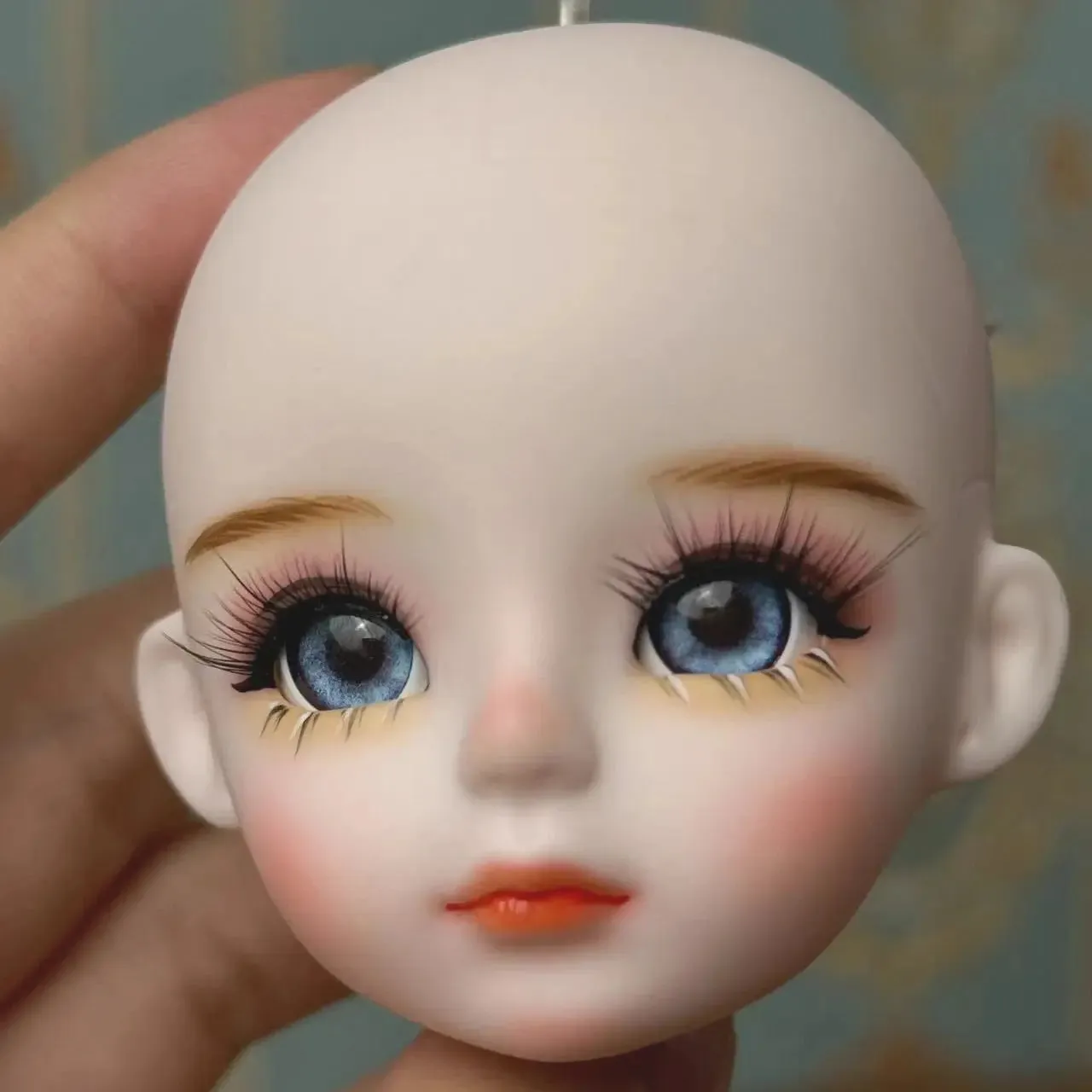 New Cute 30cm Doll Head 1/6 BJD Doll DIY Practice Makeup Whole Doll | Toy Gift for Children and Girls | Open Head Can Change Eyes