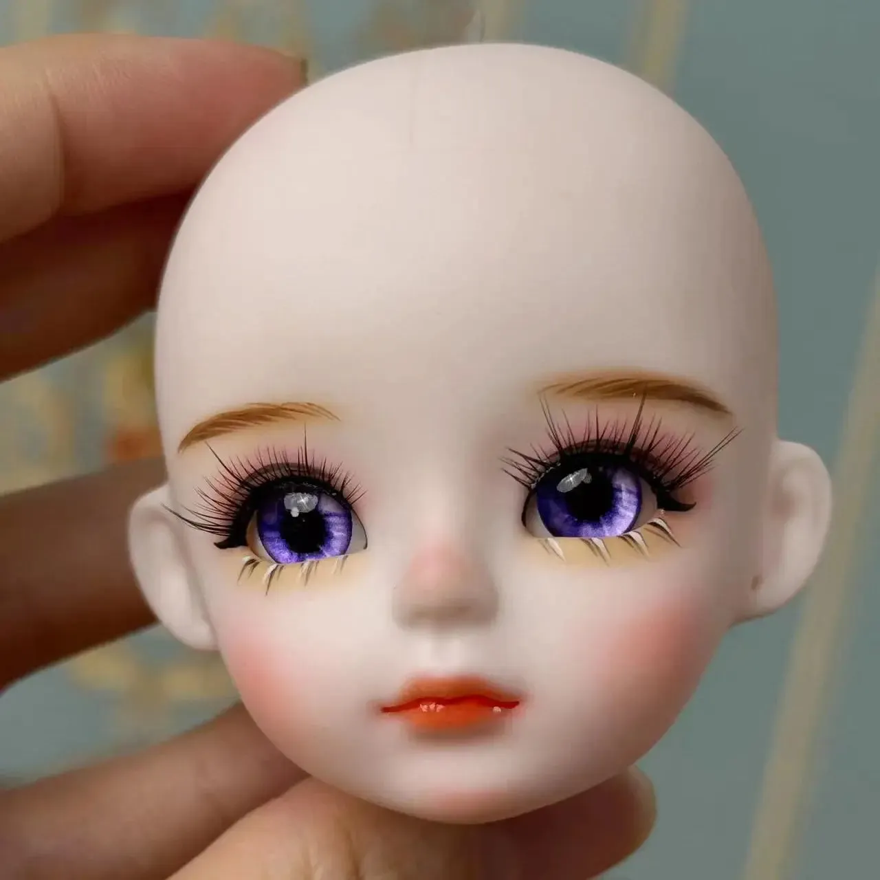 New Cute 30cm Doll Head 1/6 BJD Doll DIY Practice Makeup Whole Doll | Toy Gift for Children and Girls | Open Head Can Change Eyes