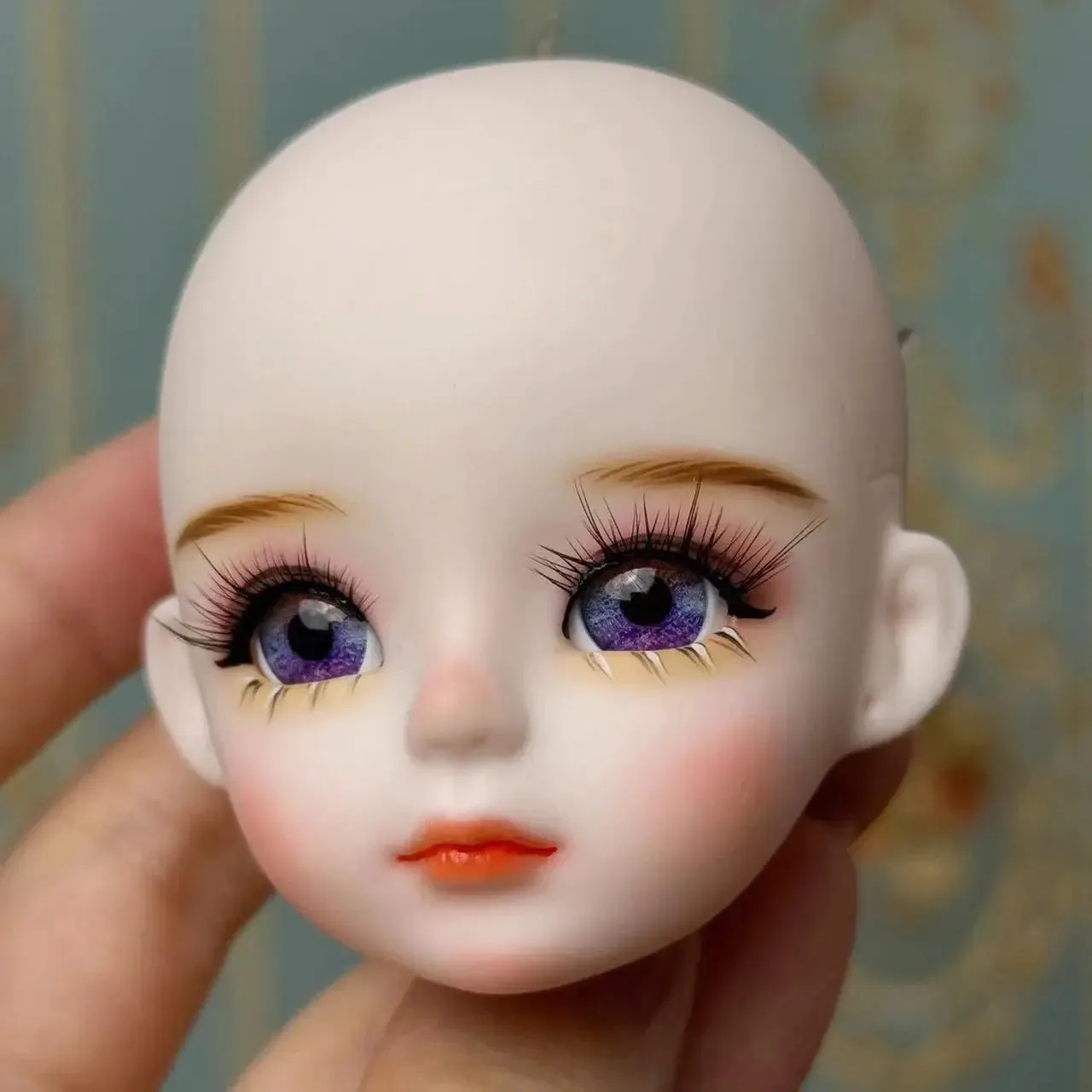 New Cute 30cm Doll Head 1/6 BJD Doll DIY Practice Makeup Whole Doll | Toy Gift for Children and Girls | Open Head Can Change Eyes