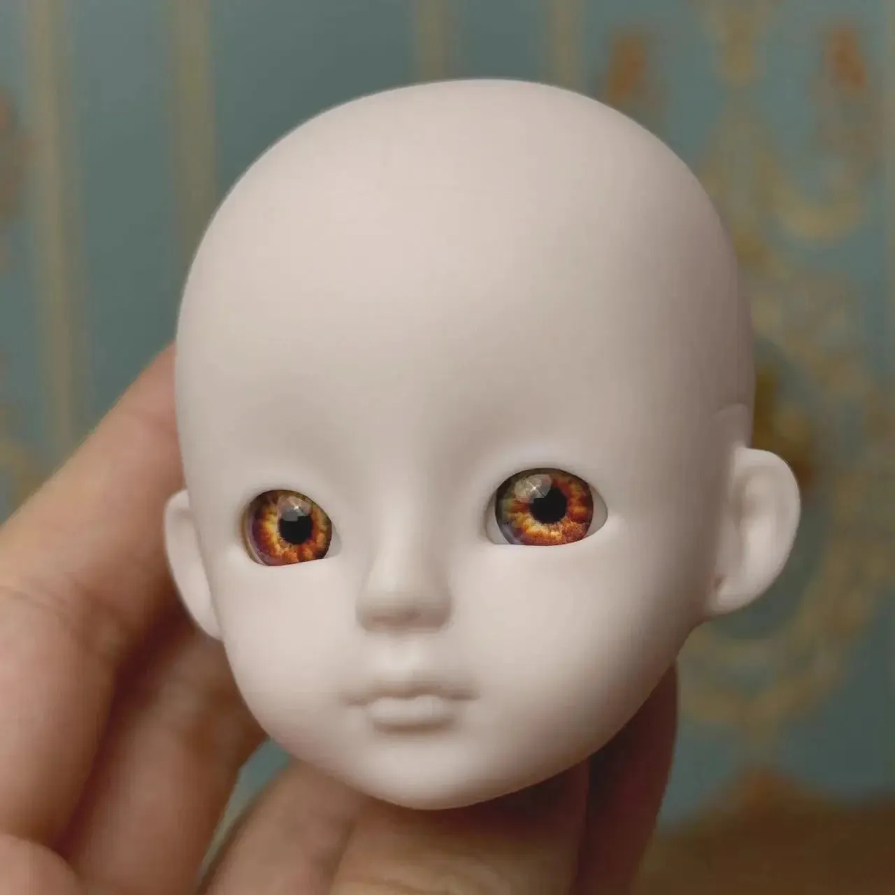 New Cute 30cm Doll Head 1/6 BJD Doll DIY Practice Makeup Whole Doll | Toy Gift for Children and Girls | Open Head Can Change Eyes