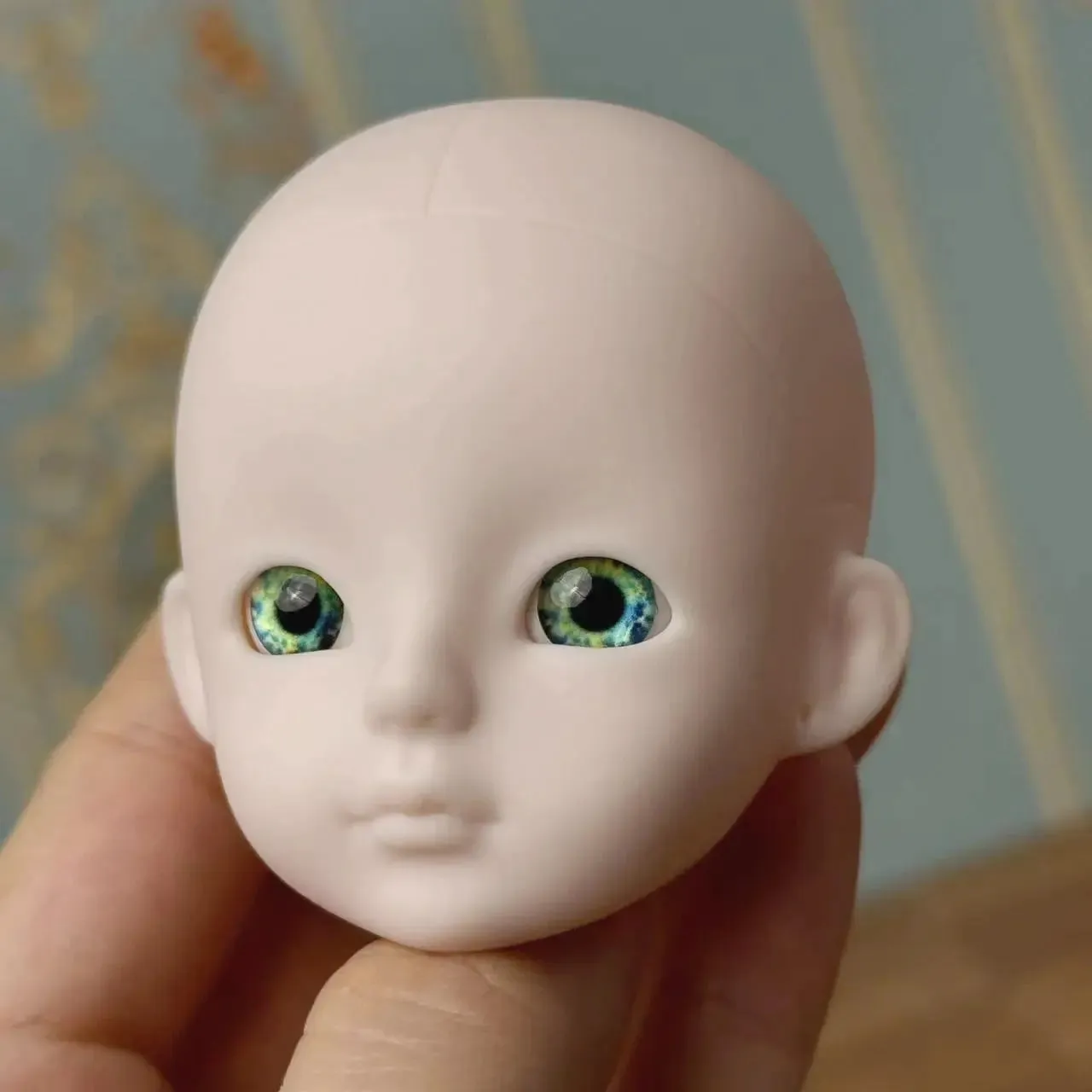 New Cute 30cm Doll Head 1/6 BJD Doll DIY Practice Makeup Whole Doll | Toy Gift for Children and Girls | Open Head Can Change Eyes