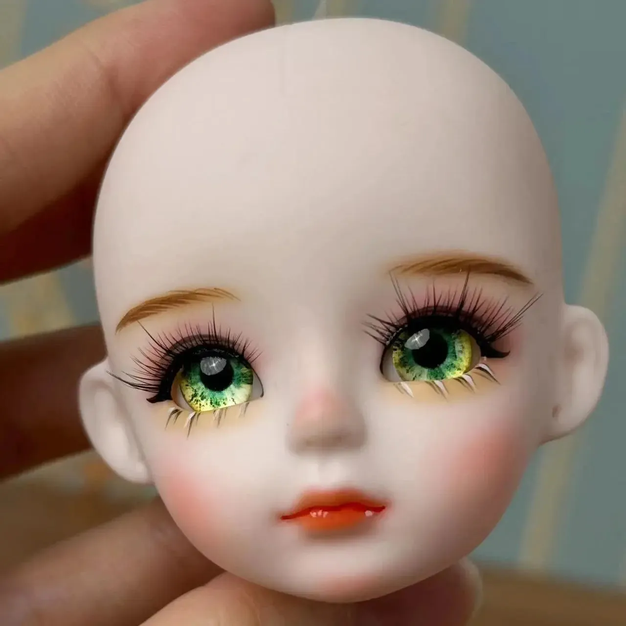 New Cute 30cm Doll Head 1/6 BJD Doll DIY Practice Makeup Whole Doll | Toy Gift for Children and Girls | Open Head Can Change Eyes