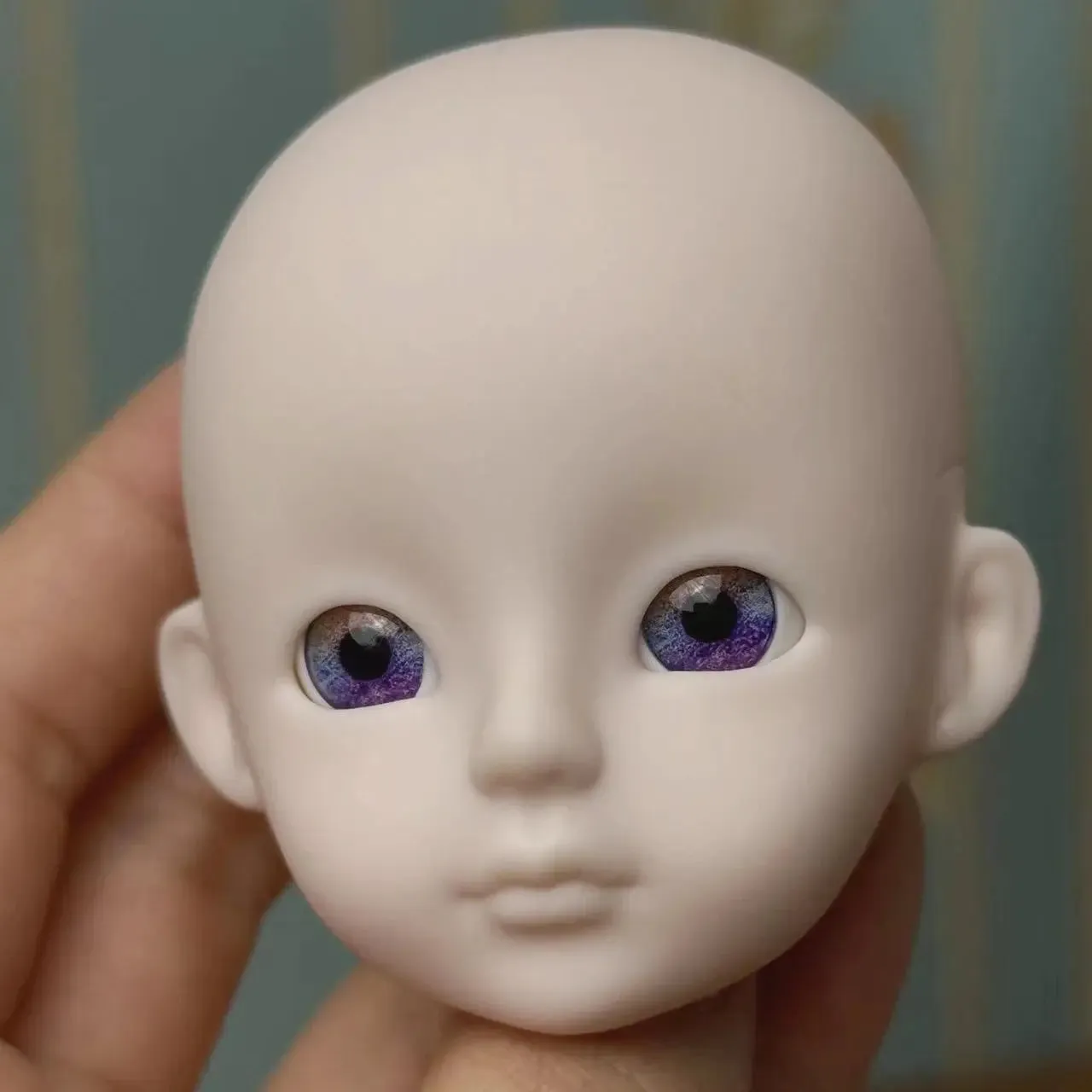 New Cute 30cm Doll Head 1/6 BJD Doll DIY Practice Makeup Whole Doll | Toy Gift for Children and Girls | Open Head Can Change Eyes