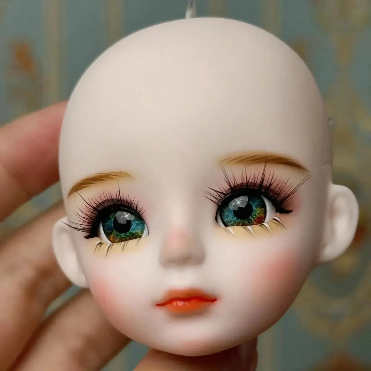 New Cute 30cm Doll Head 1/6 BJD Doll DIY Practice Makeup Whole Doll | Toy Gift for Children and Girls | Open Head Can Change Eyes