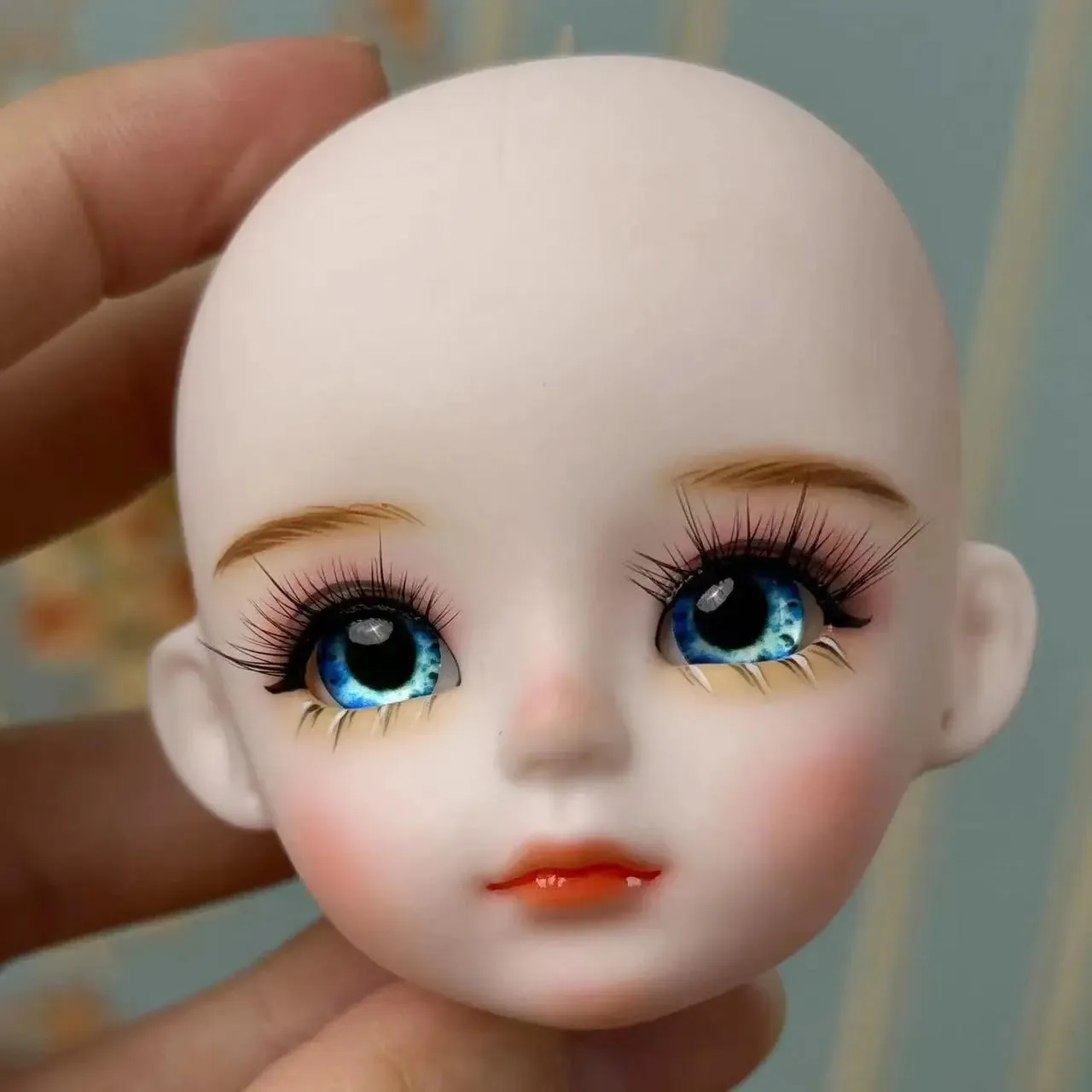 New Cute 30cm Doll Head 1/6 BJD Doll DIY Practice Makeup Whole Doll | Toy Gift for Children and Girls | Open Head Can Change Eyes