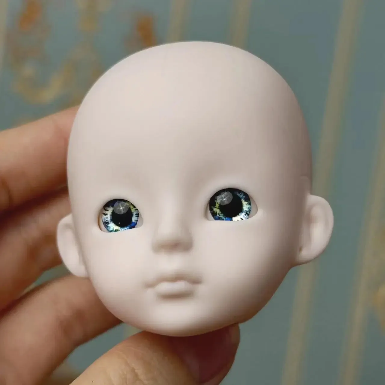 New Cute 30cm Doll Head 1/6 BJD Doll DIY Practice Makeup Whole Doll | Toy Gift for Children and Girls | Open Head Can Change Eyes