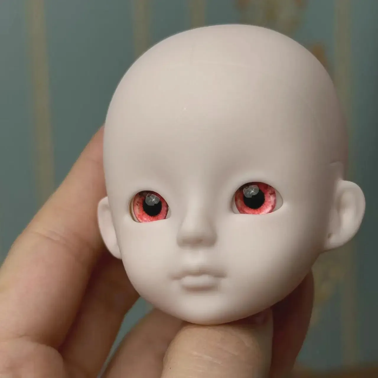 New Cute 30cm Doll Head 1/6 BJD Doll DIY Practice Makeup Whole Doll | Toy Gift for Children and Girls | Open Head Can Change Eyes