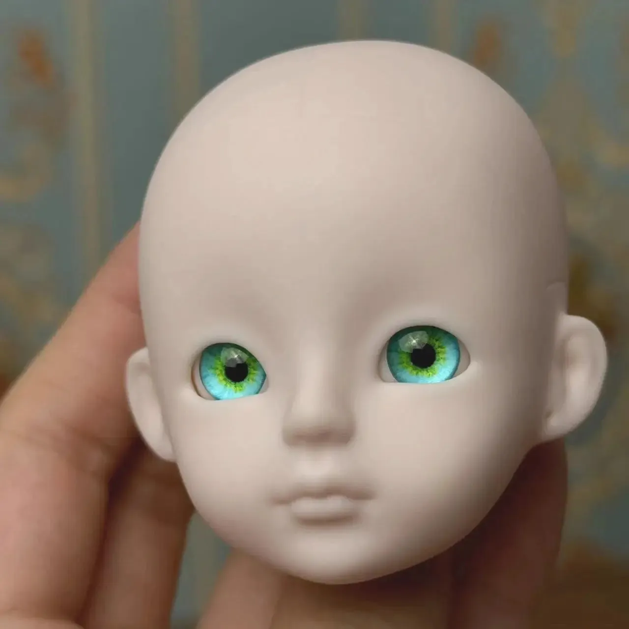 New Cute 30cm Doll Head 1/6 BJD Doll DIY Practice Makeup Whole Doll | Toy Gift for Children and Girls | Open Head Can Change Eyes